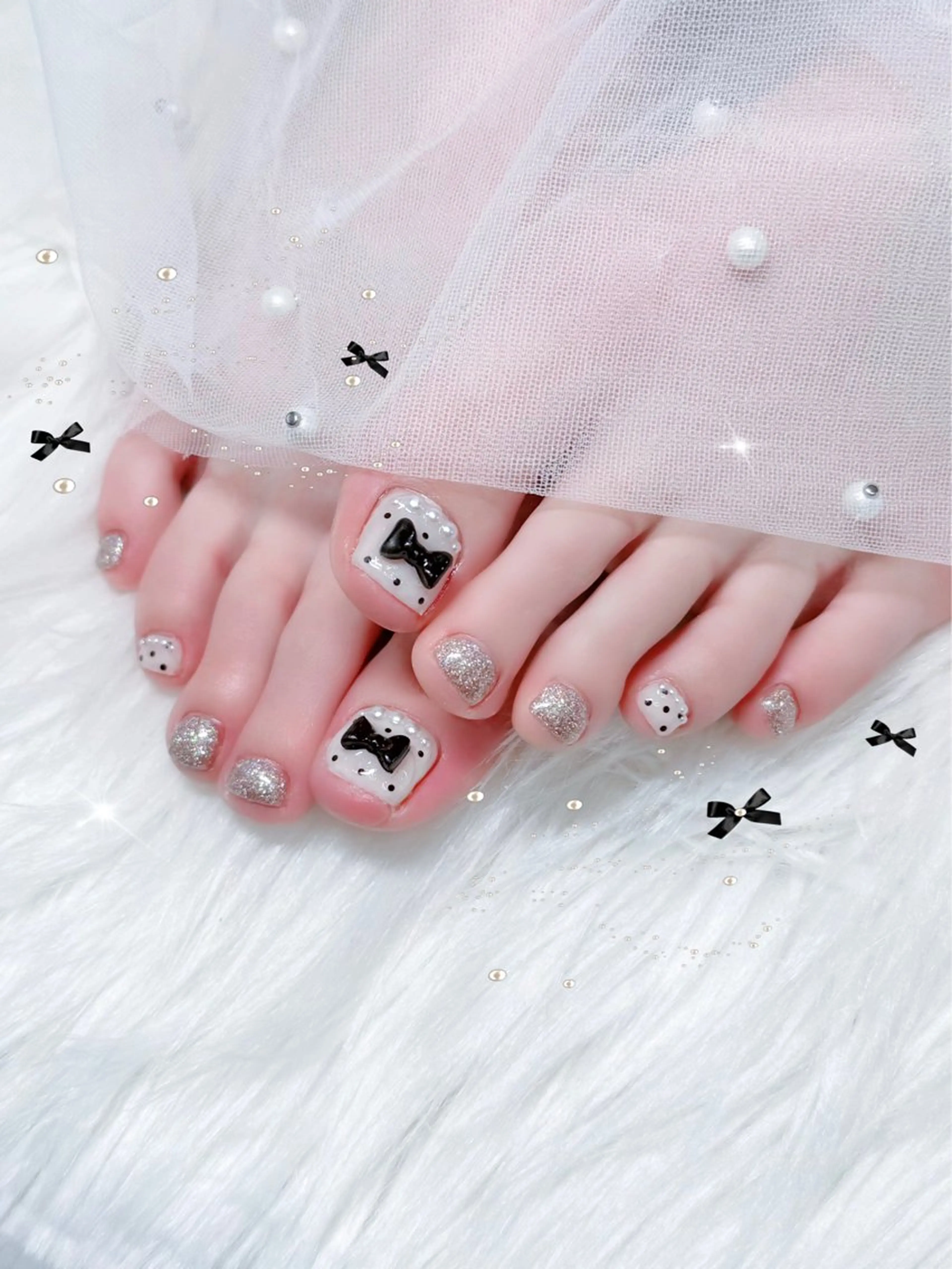 ネイル ドット 持ち込み ✩.*🎀 aoi🎀のネイルデザイン