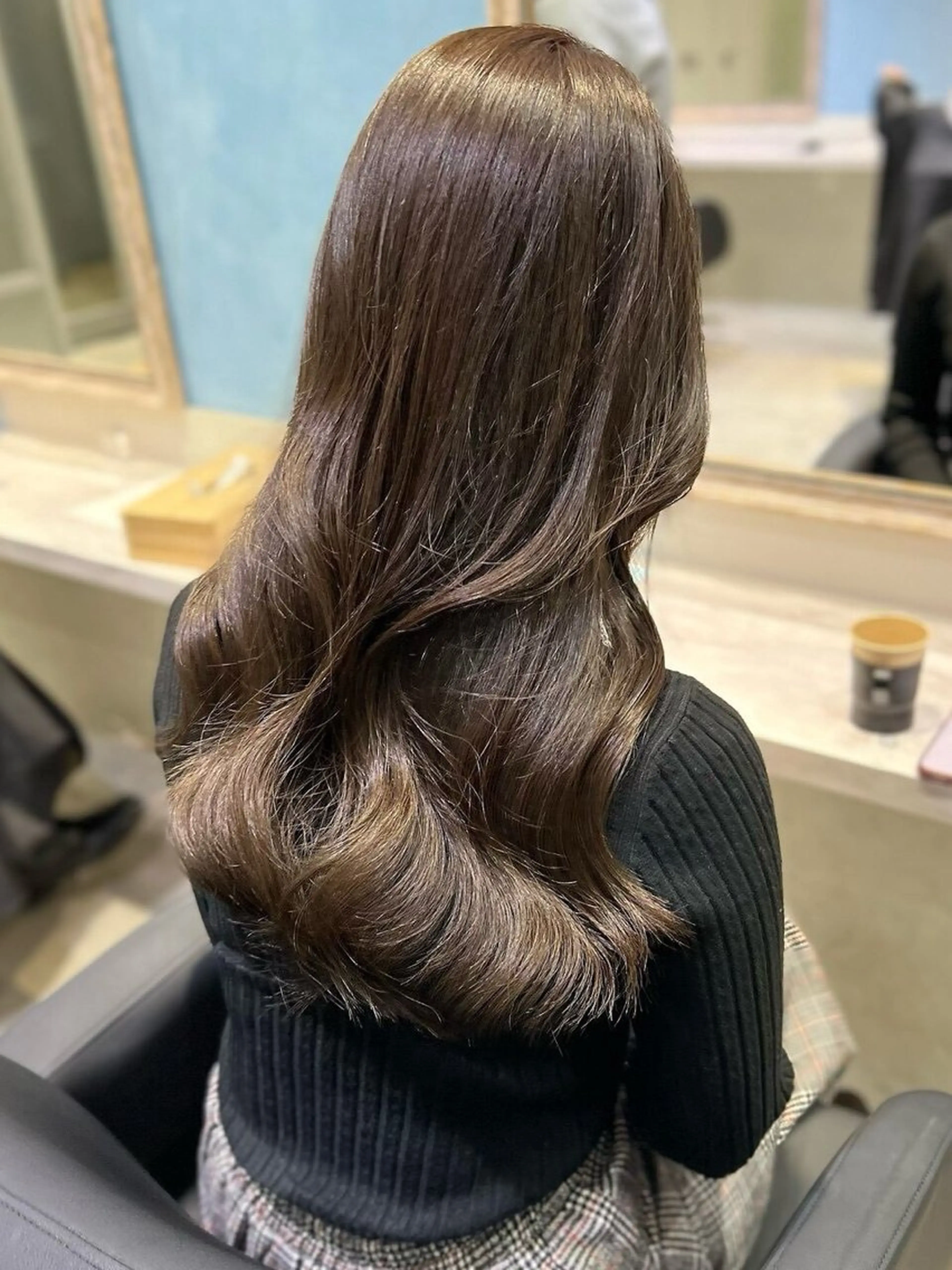 カラー ヘアカラー トリートメント 透明感ツヤカラー/ ゆうな💙のヘアスタイル