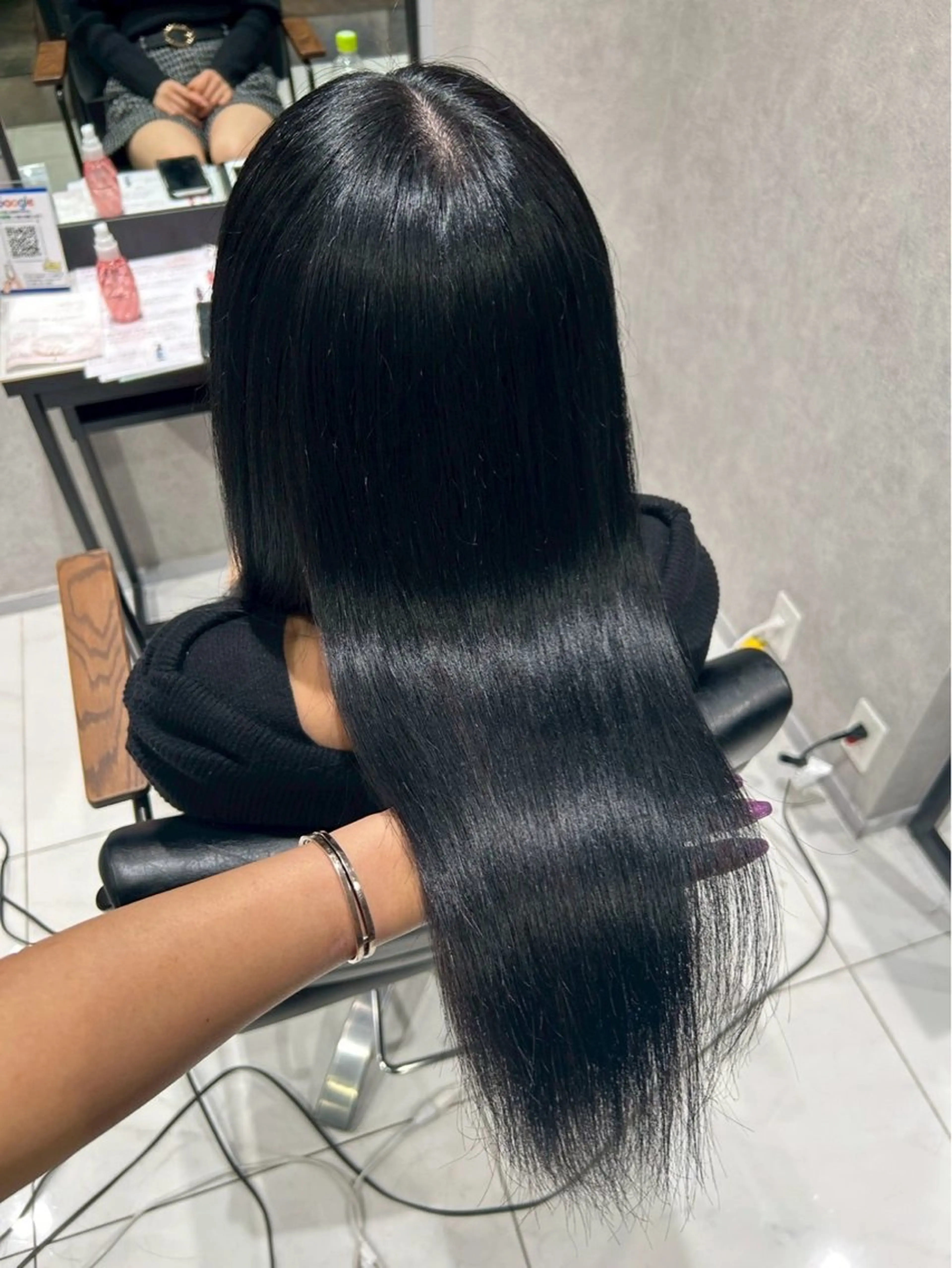 ロング 海外風センターパート 健人のヘアスタイル