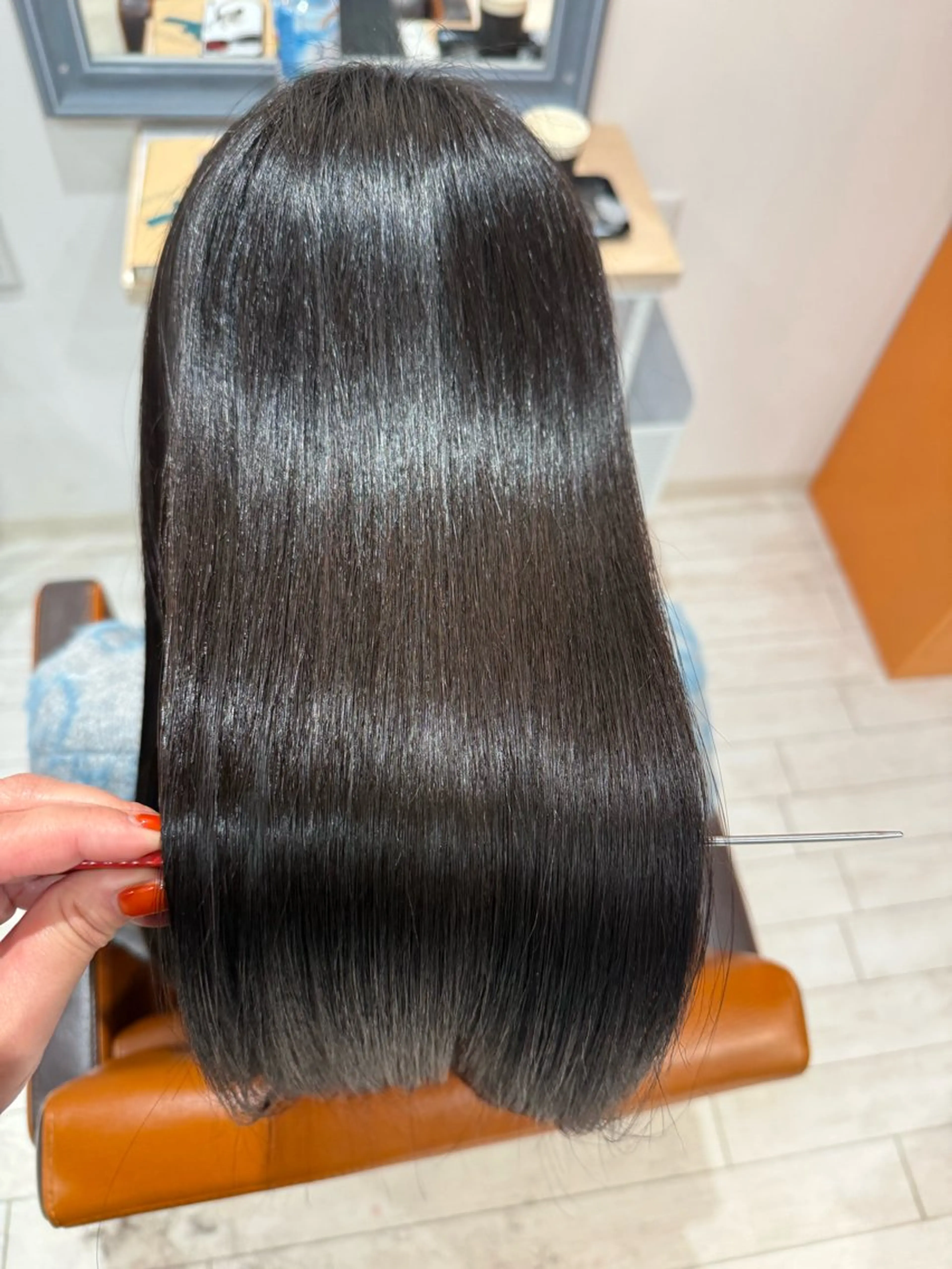 セミロング 🍊髪質改善🍊縮毛 矯正🍊濱野紗奈🍊のヘアスタイル