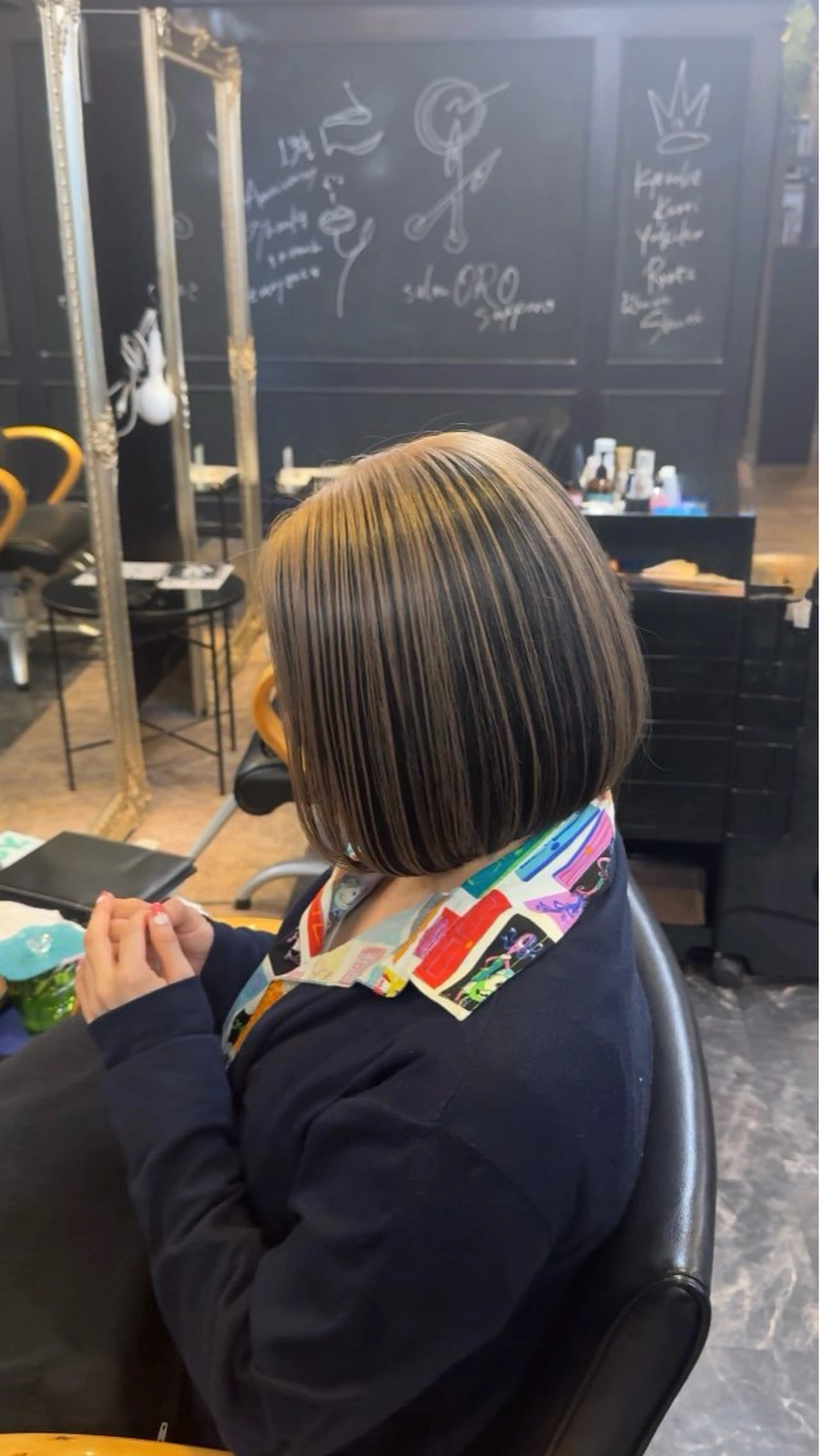 ミディアム カラー ベージュカラー ブリーチ ヘアカラー 店長 ハイトーン× 髪質改善/舘野 涼太のヘアスタイル