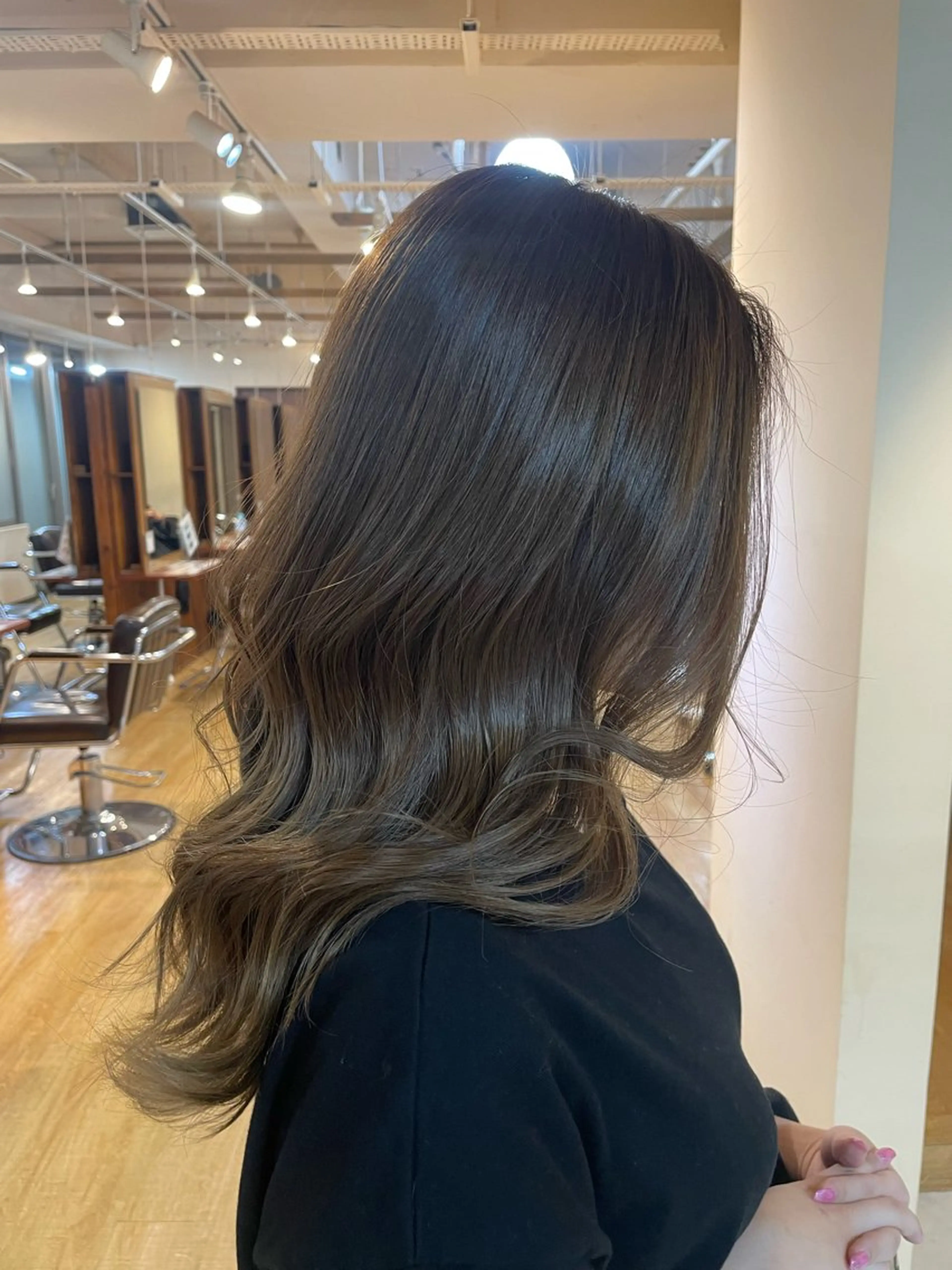 カット+髪質改善カラー+トリートメント🌿(トリートメント無料)の写真
