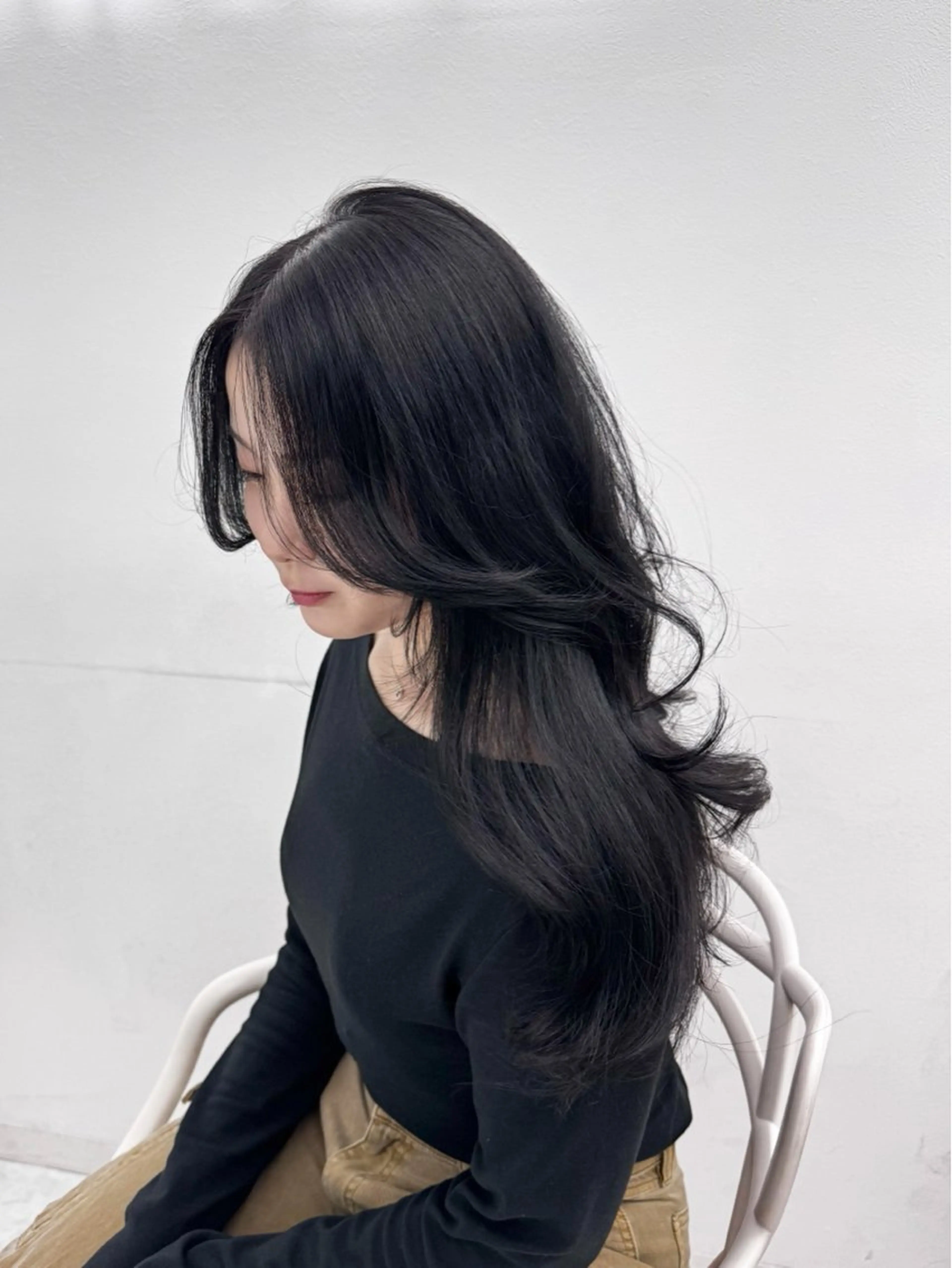 ロング カット ヘアカラー GO TODAY 原宿Verno店所属・韓国系支持率No.1 レイヤー特化/きょうのヘアスタイル