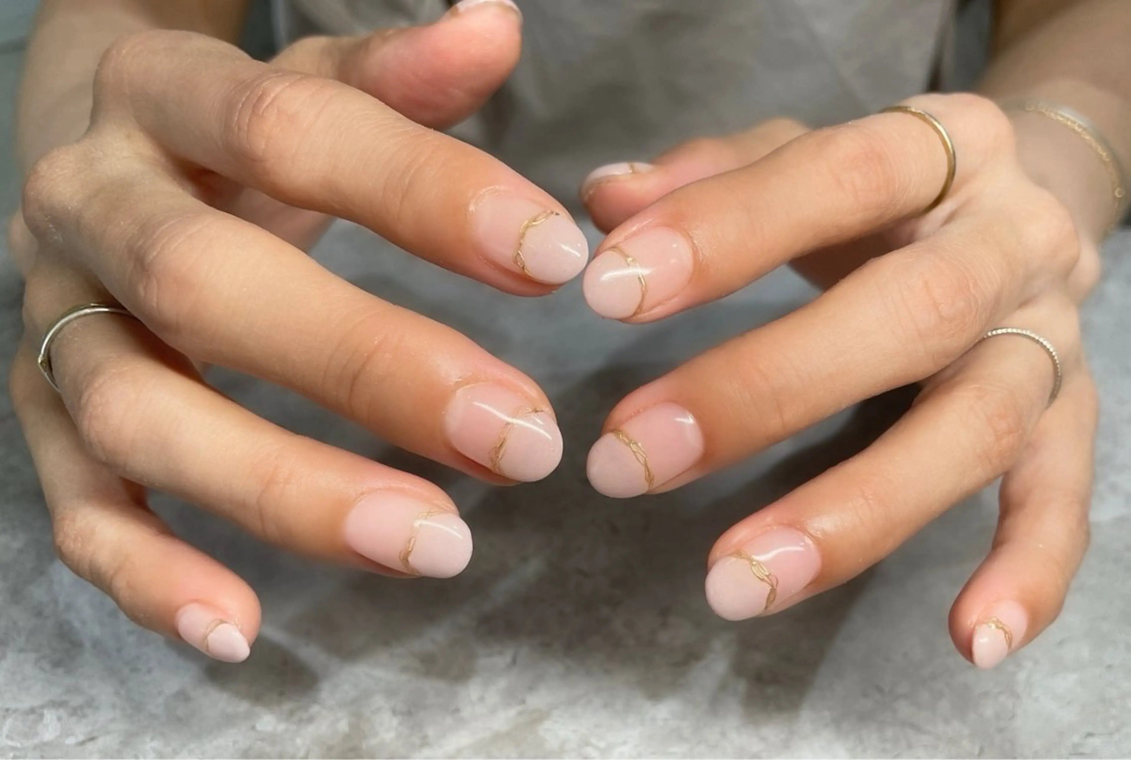 ネイル フレンチネイル ミラーネイル Nail Salon Lindaのネイルデザイン