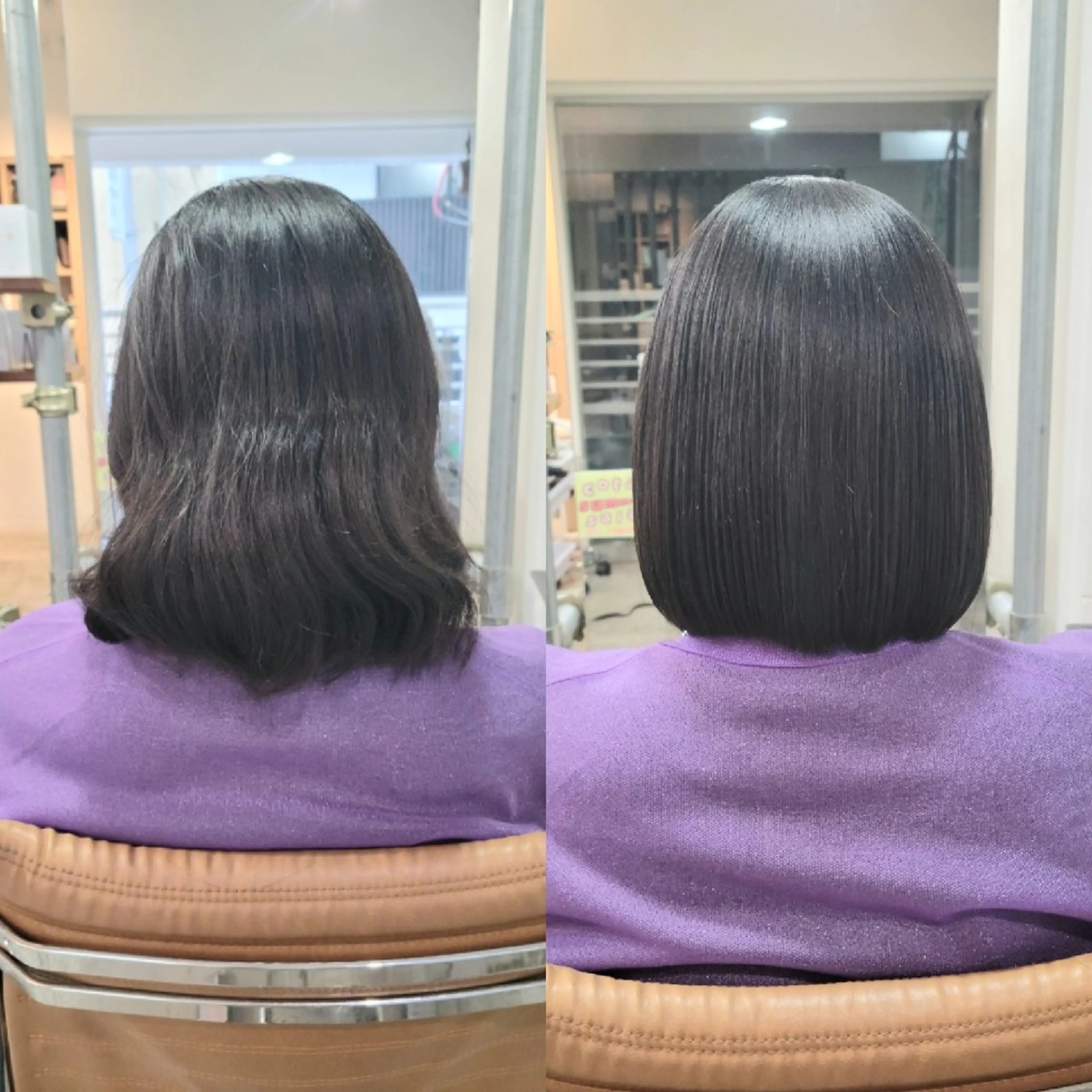 ミディアム パーマ 髪質改善 ストレートパーマ coii コイ【原宿/表参道】のヘアスタイル