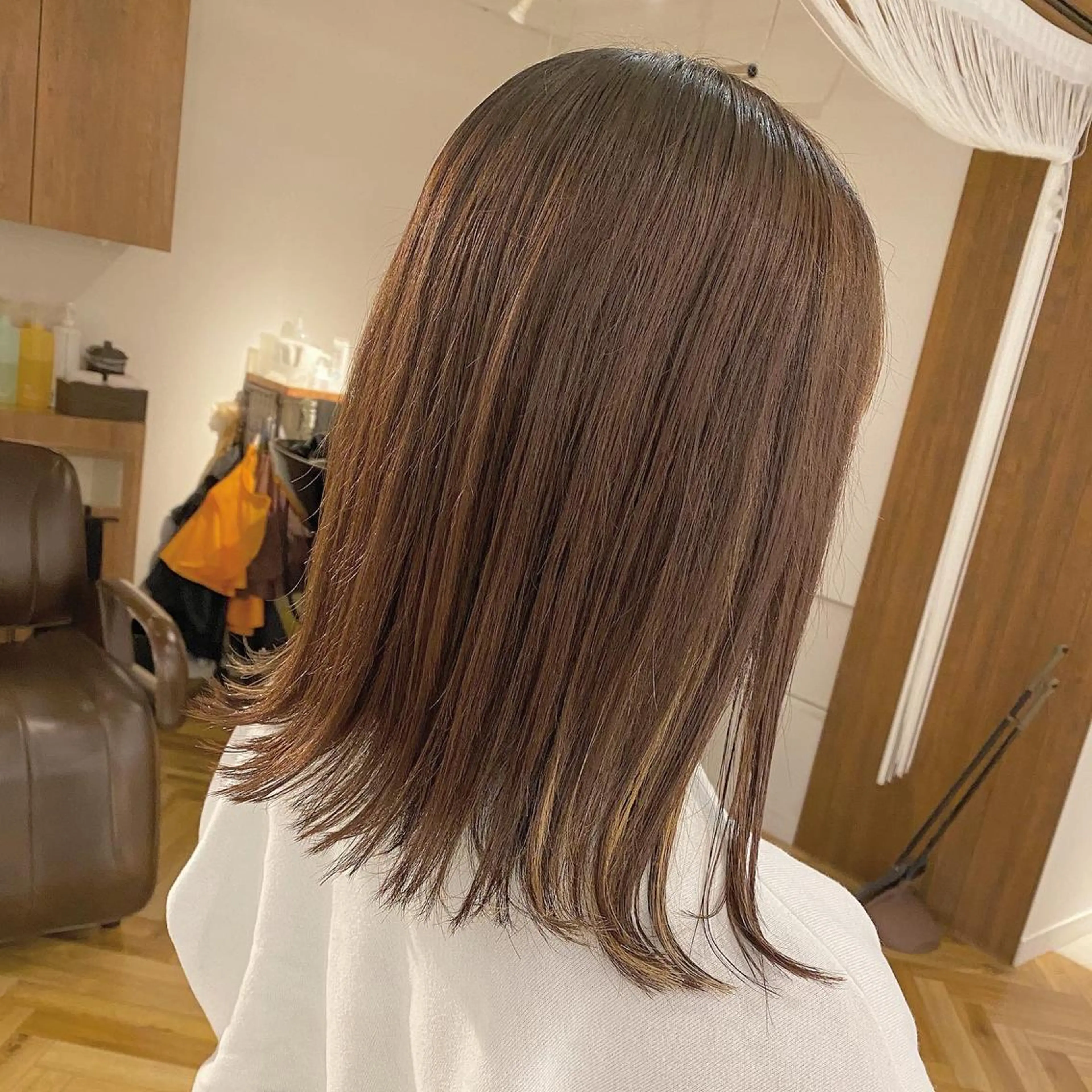 ミディアム 外ハネヘア 髪質改善特化 安東駿介のヘアスタイル