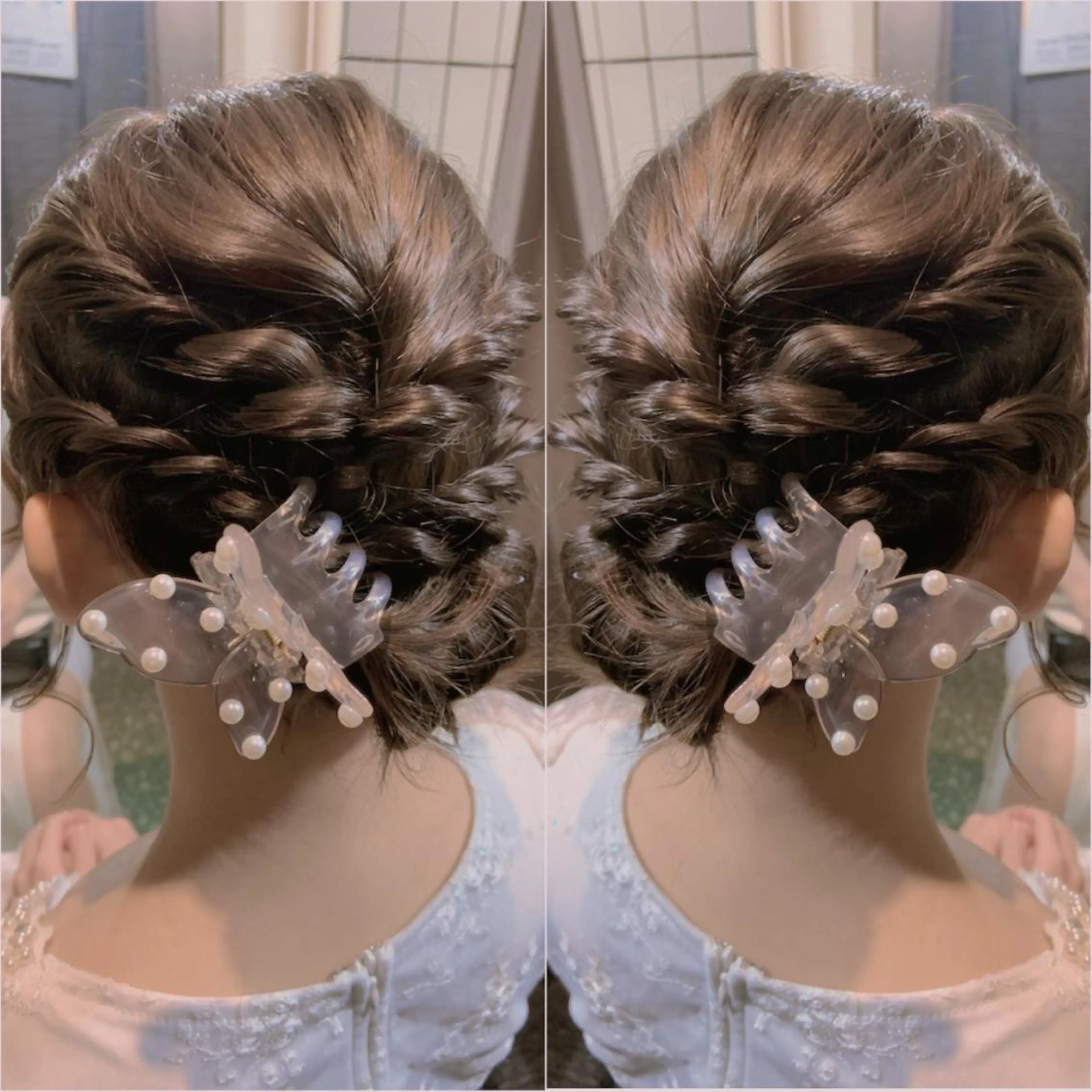 ショート ヘアアレンジ ボブ ヘアセット 韓国hair🦋 Nanaのヘアスタイル