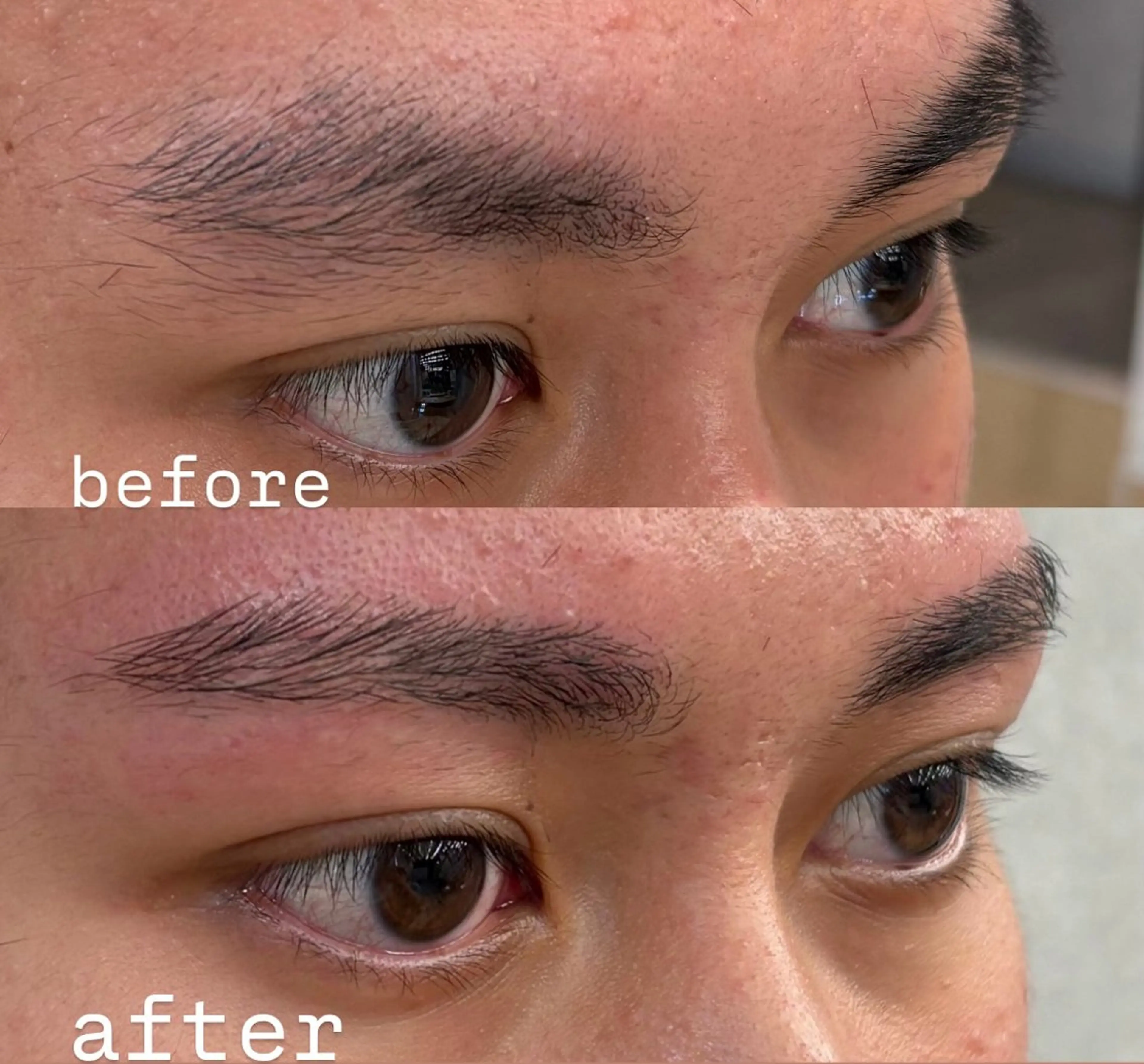 アイブロウ ワックス脱毛 その他(アイブロウ) 曲がる縮毛矯正🌟 メンズアイブロウのヘアスタイル