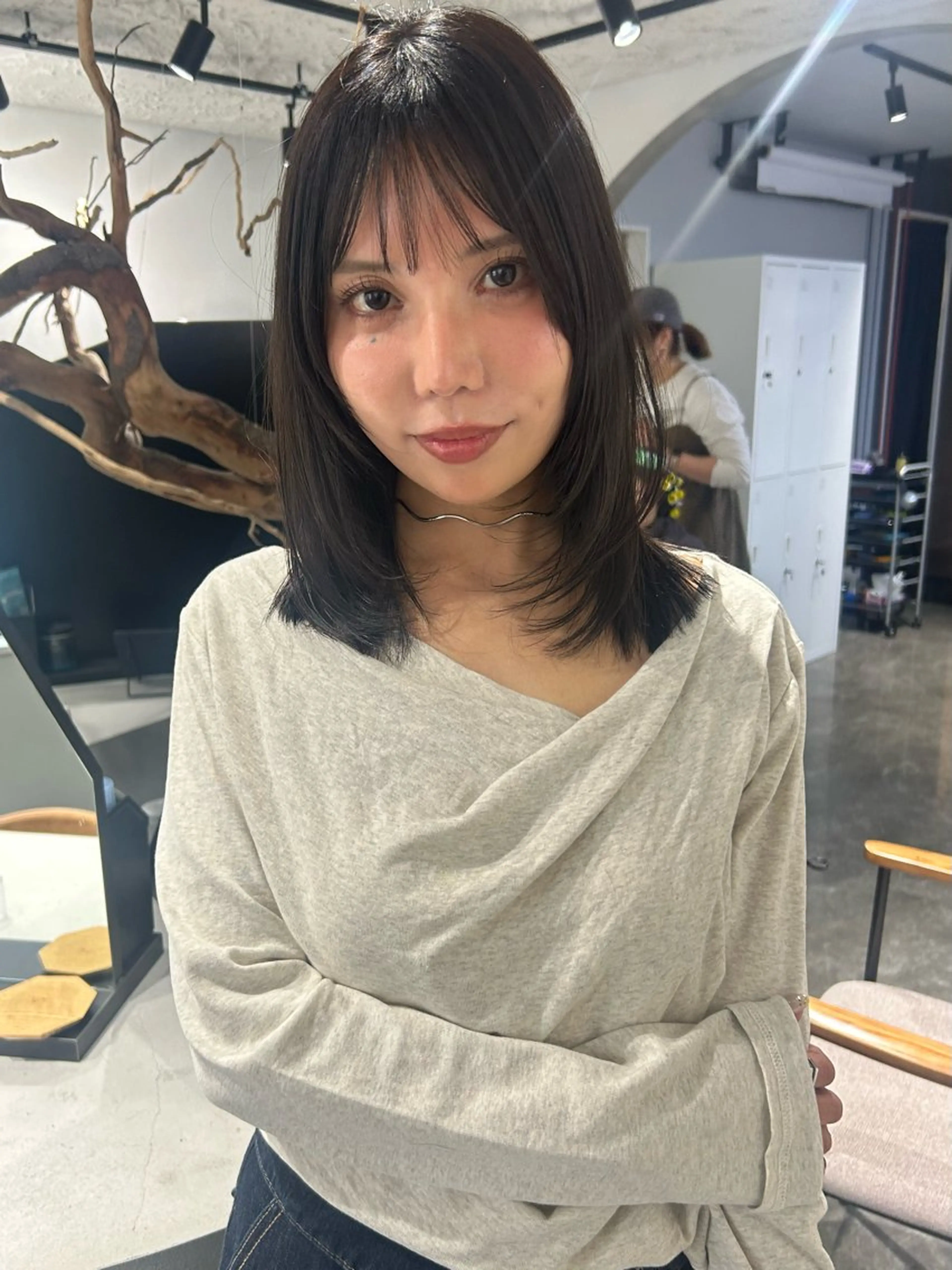 ミディアム ミディアムパーマ 韓国風ヘア カット ヘアカラー トリートメント 船橋/パーマ/メンズ キチ/RITSU🪡のヘアスタイル