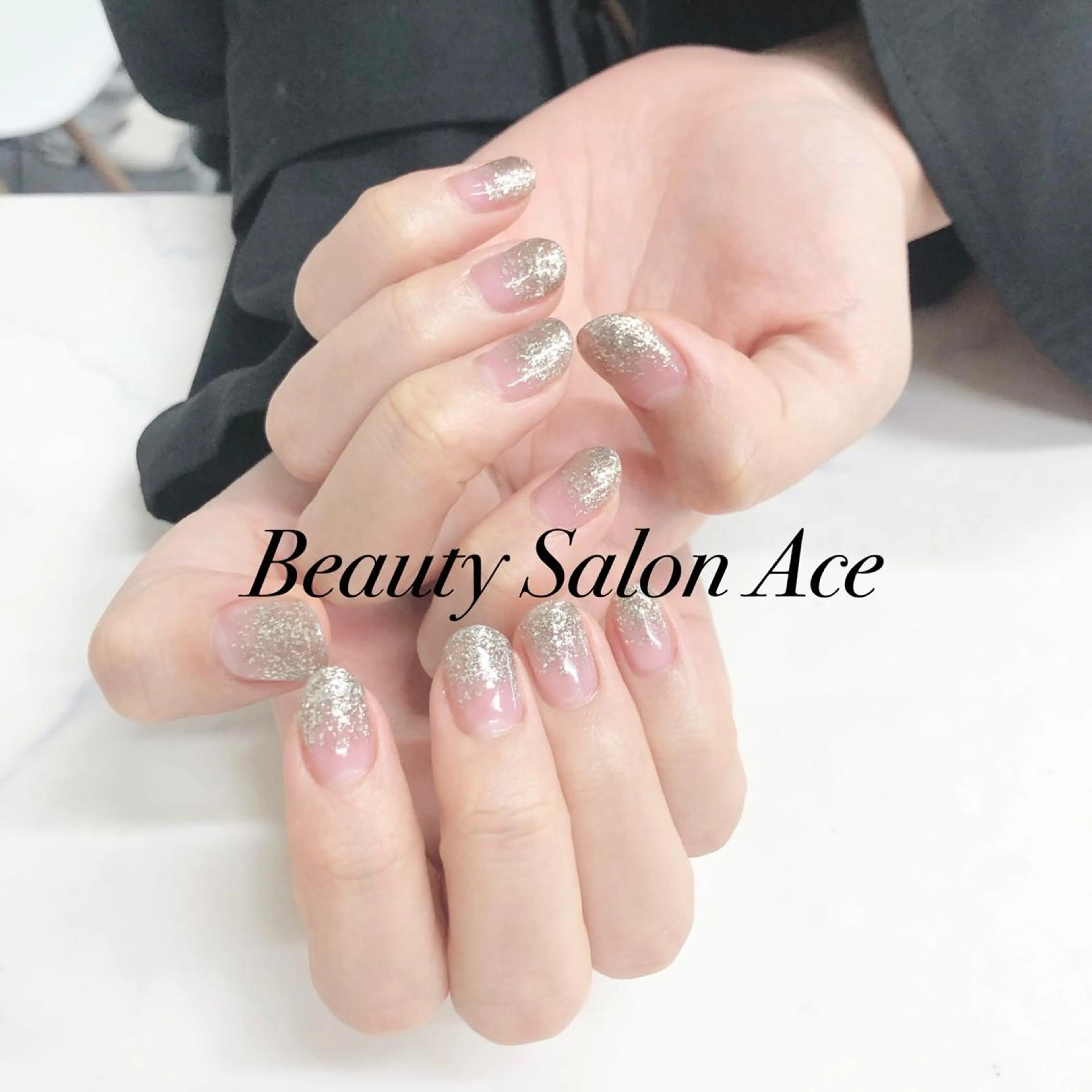 ネイル グラデーション ラメ(グリッター) ラメグラデーション メンズネイル ハンドネイル ハンドケア Beauty Salon Ace（ネイルサロン　エース）所属・池袋フィルイン Ace♡Nailのネイルデザイン
