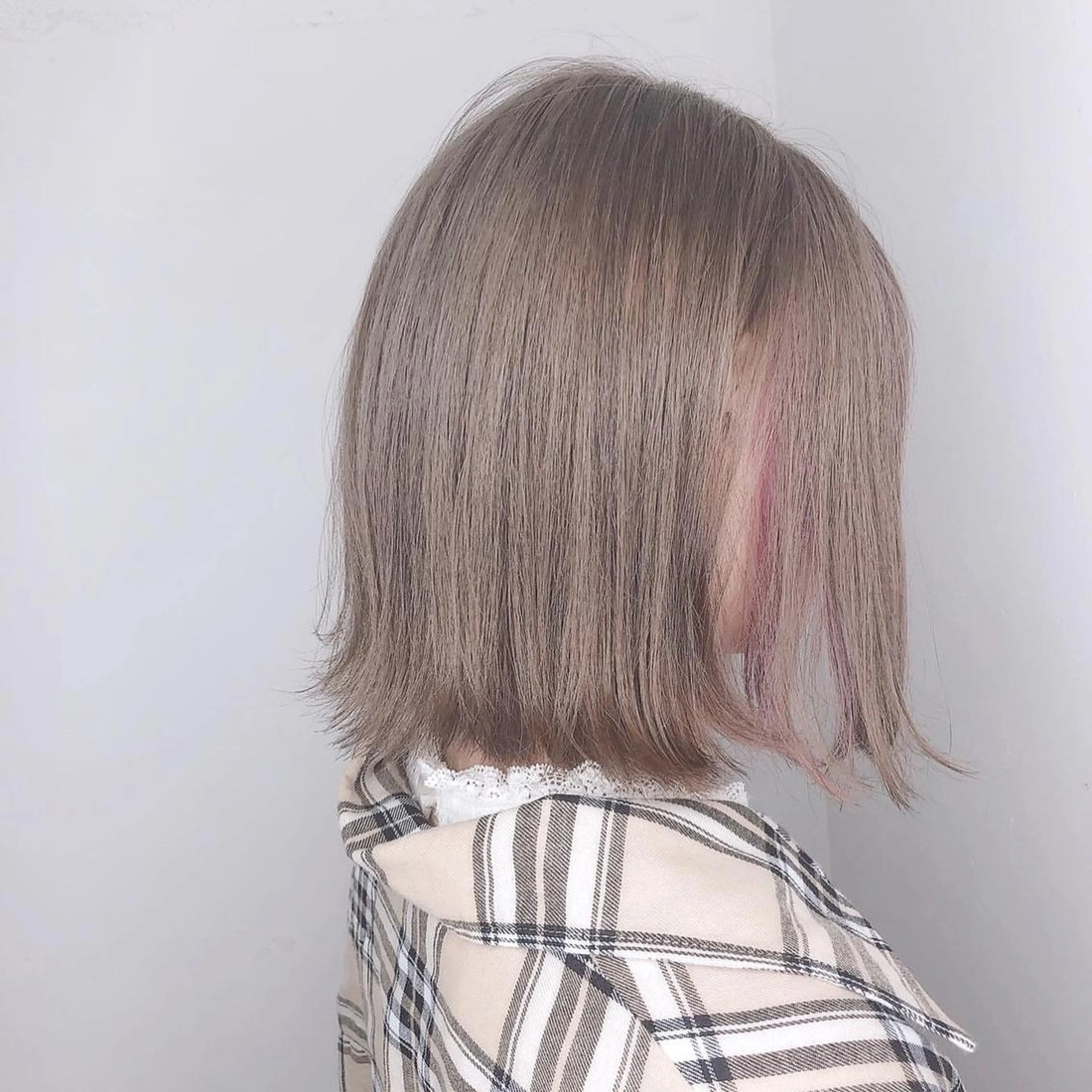 カラー ミディアム ピンクカラー カラーサロン ビスカリアのヘアスタイル