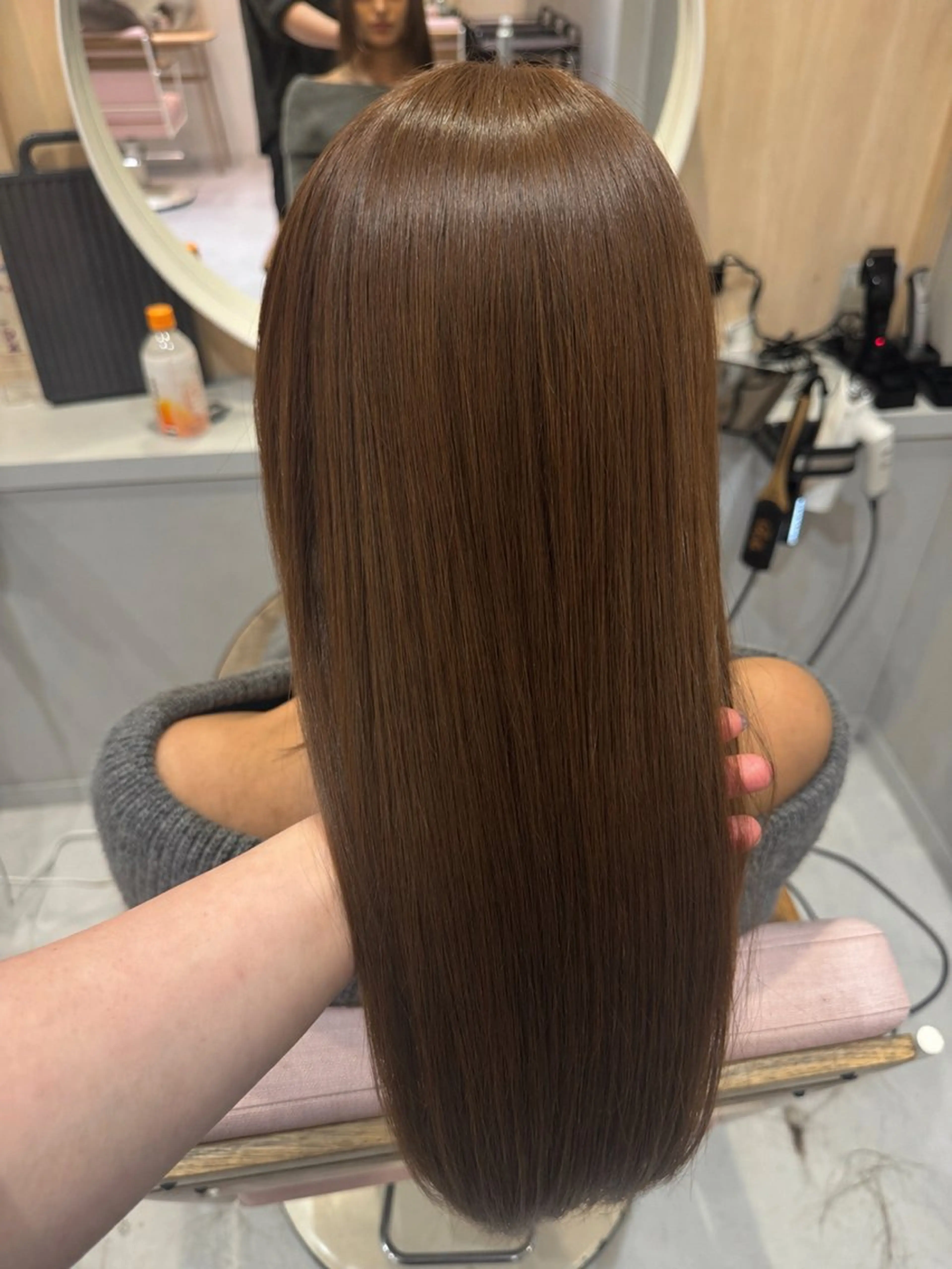 ロング カット ヘアカラー 縮毛矯正 𝘀𝗮𝗲 ⑅*/ 艶髪/ショートボブのヘアスタイル