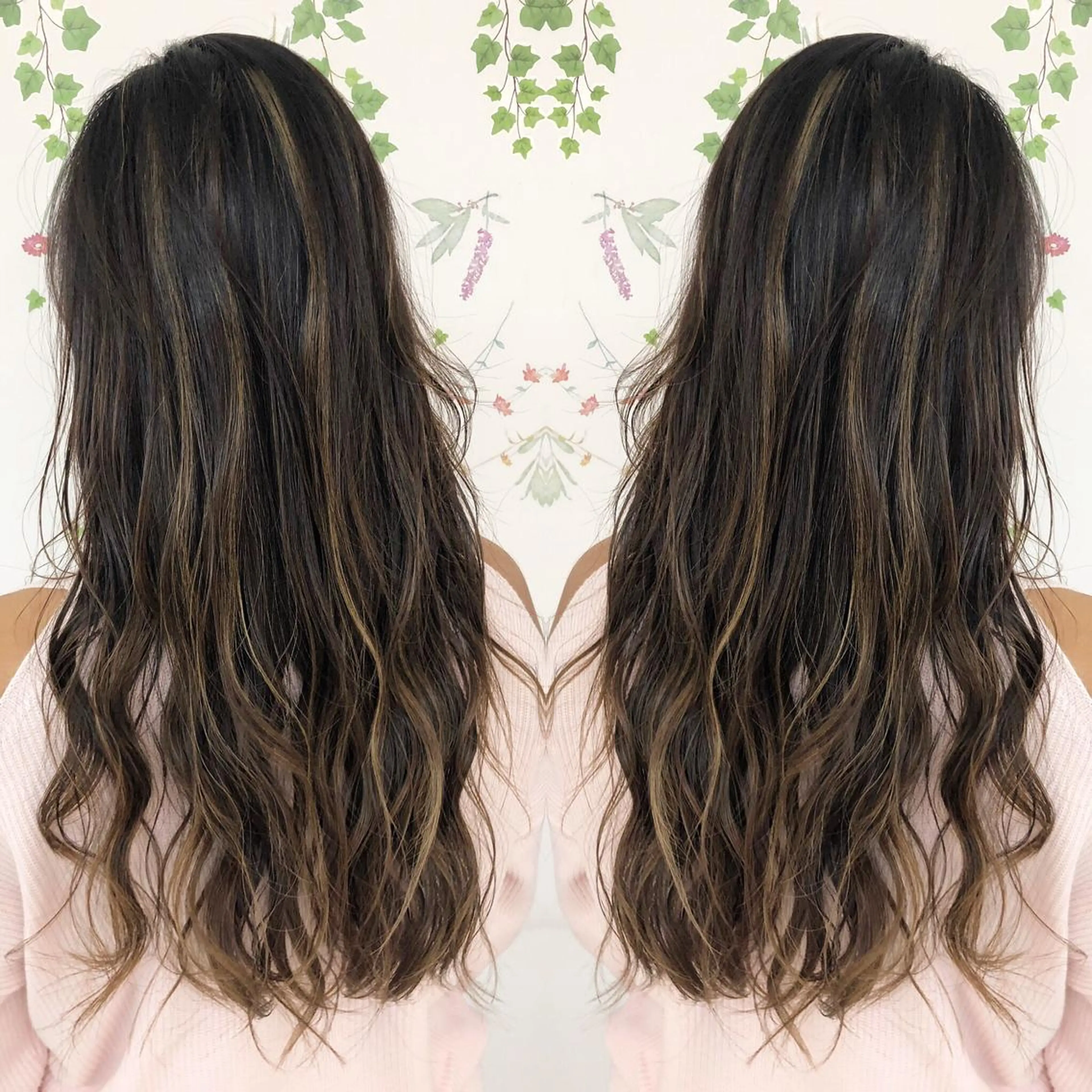 ロング カラー アッシュ バレイヤージュ ブリーチ グラデーションカラー グレージュ 三鷹で1番ショート ボブをカットする新谷のヘアスタイル