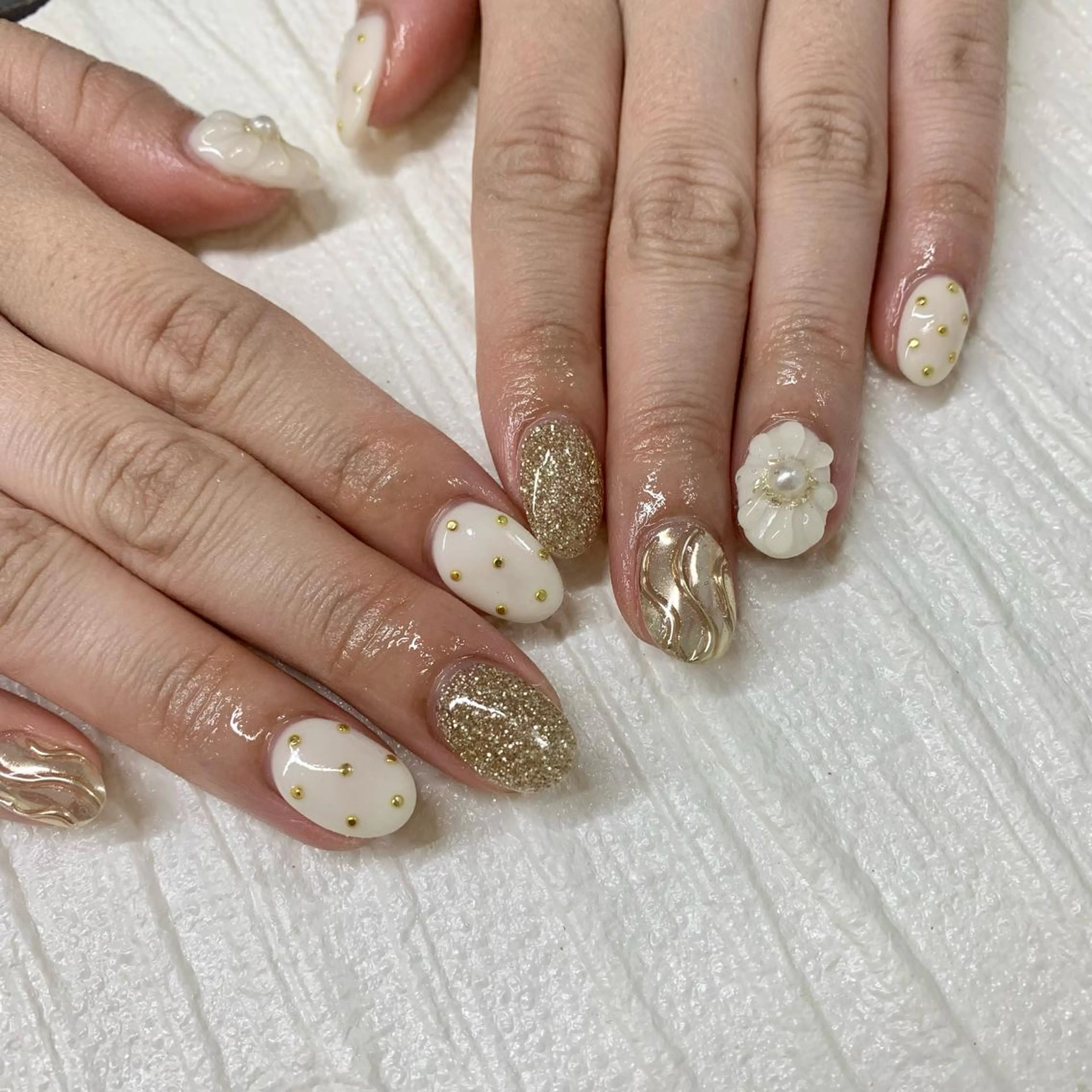 ネイル アイブロウ 成人式 pu muのネイルデザイン