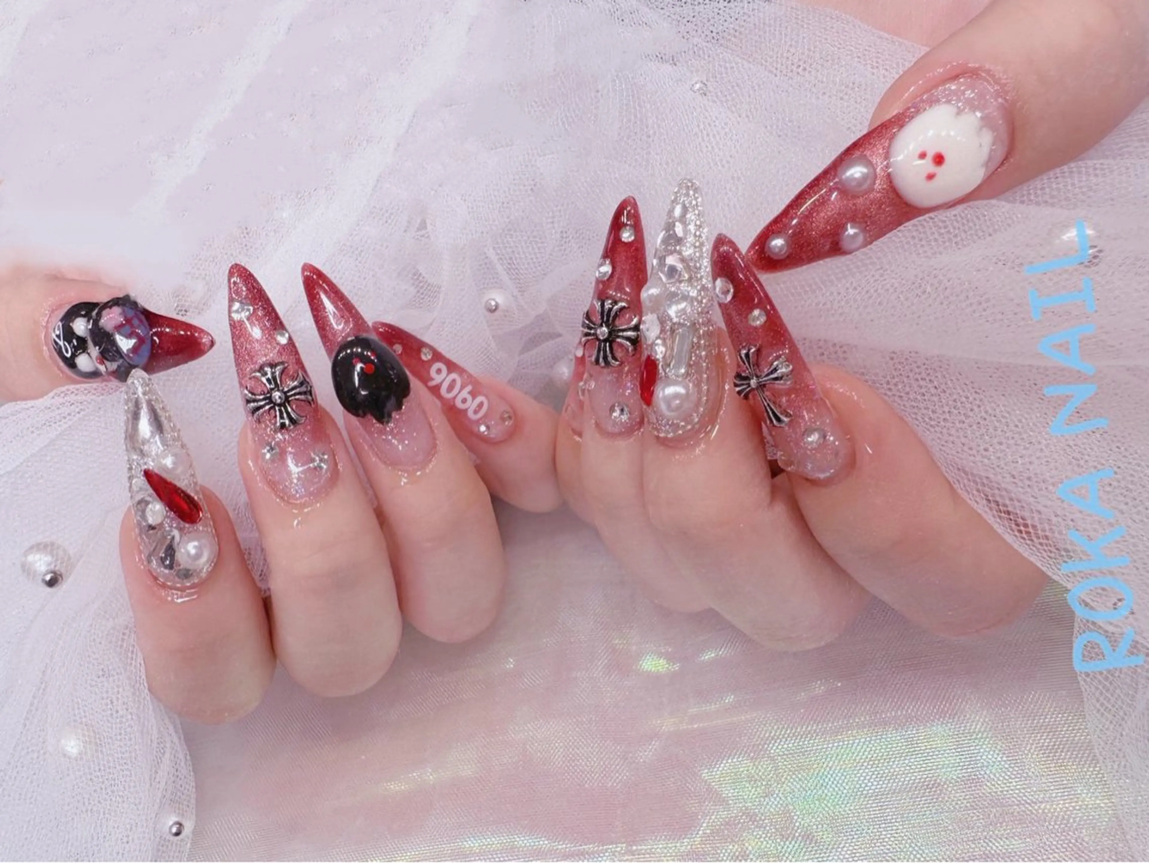 ロング ハンドネイル 長さだし専門店 ROKANAILのネイルデザイン