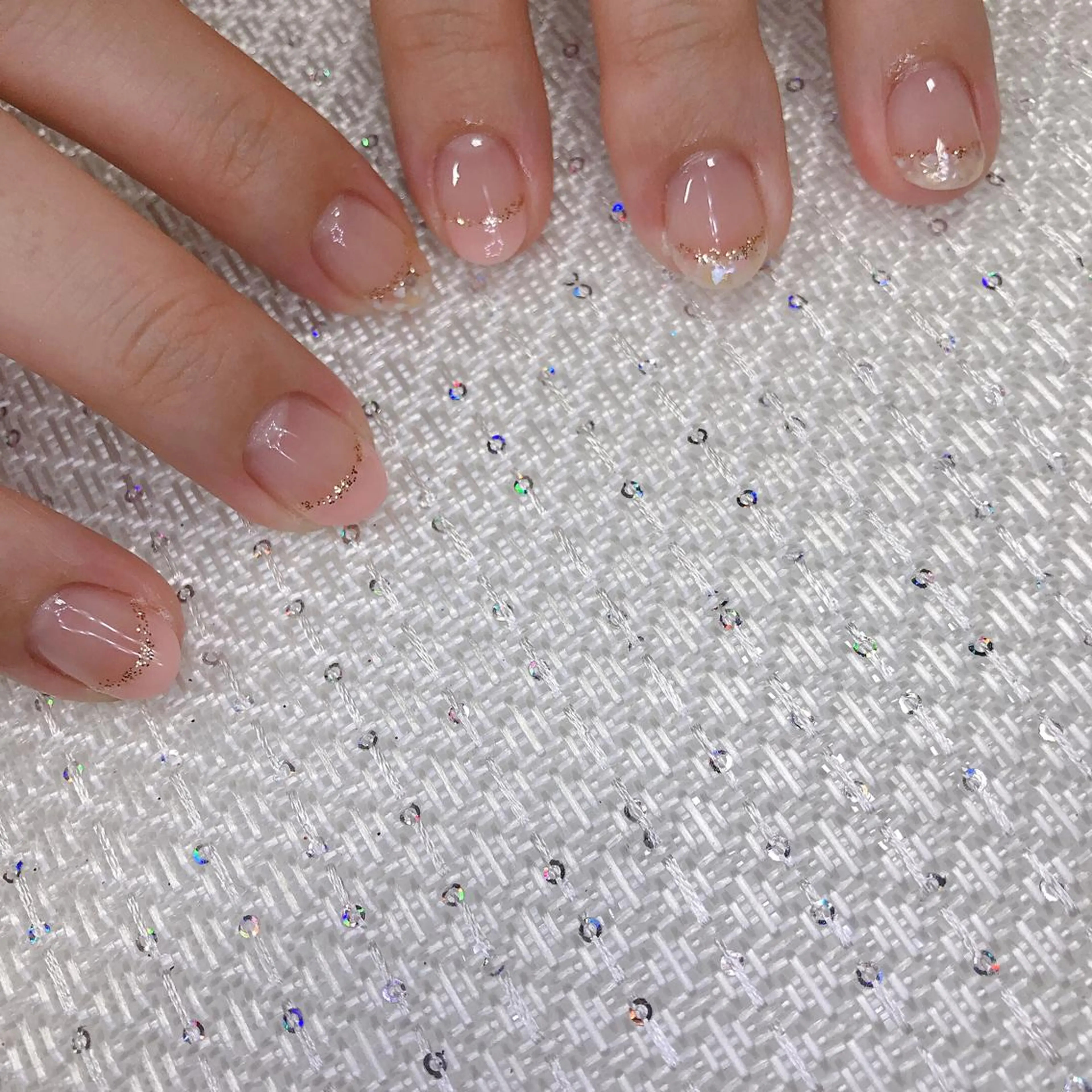 ネイル アートネイル 韓国ネイル 大理石ネイル(マーブル) ミラーネイル ニュアンスネイル ハンドネイル MoonLight MIHOのネイルデザイン