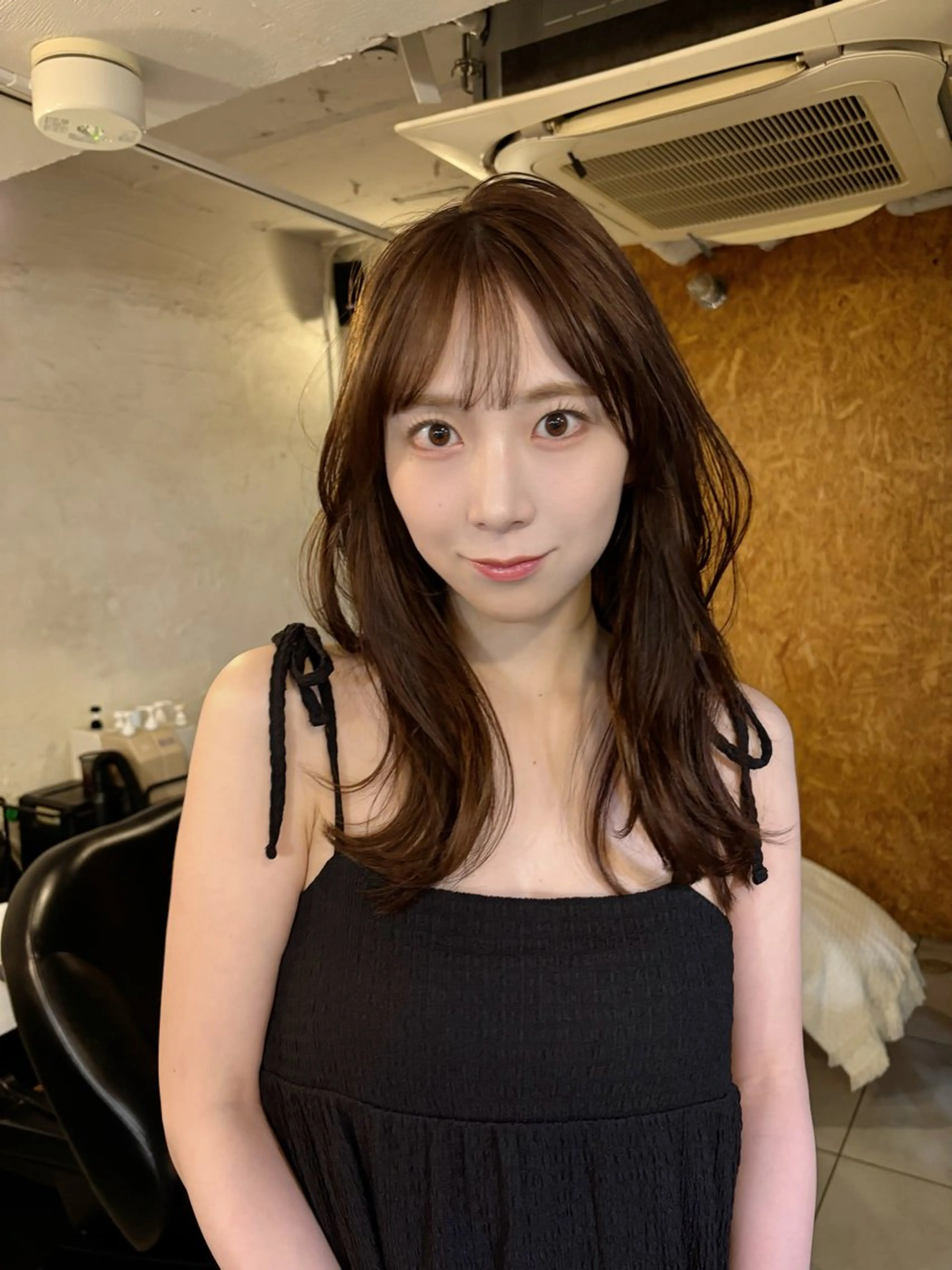 セミロング カラー ヘアアレンジ レイヤー/韓国ヘア /yukari🌷のヘアスタイル