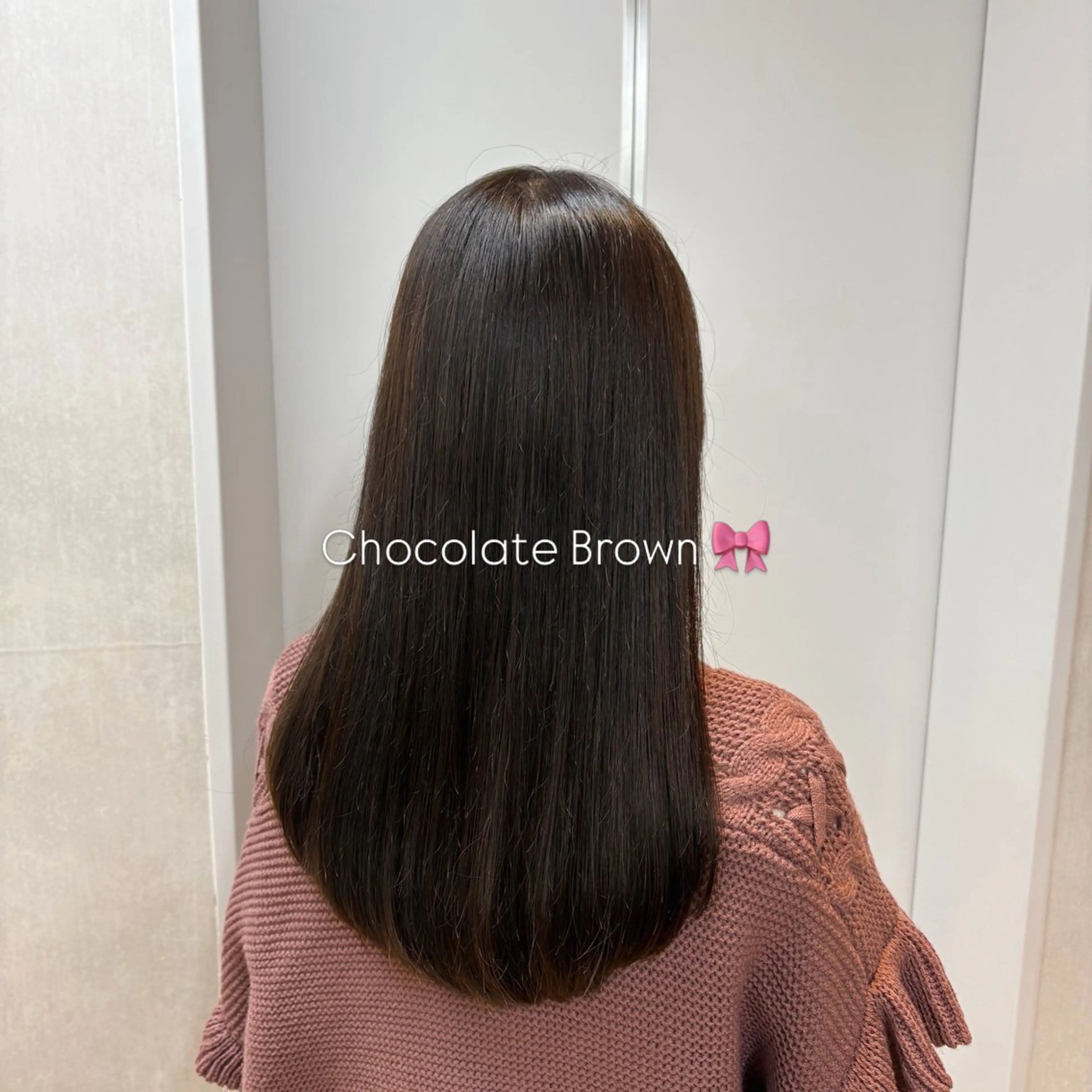 セミロング カラー ヘアアレンジ 🐰あみ【艶カラー/ 縮毛矯正】🫧のヘアスタイル