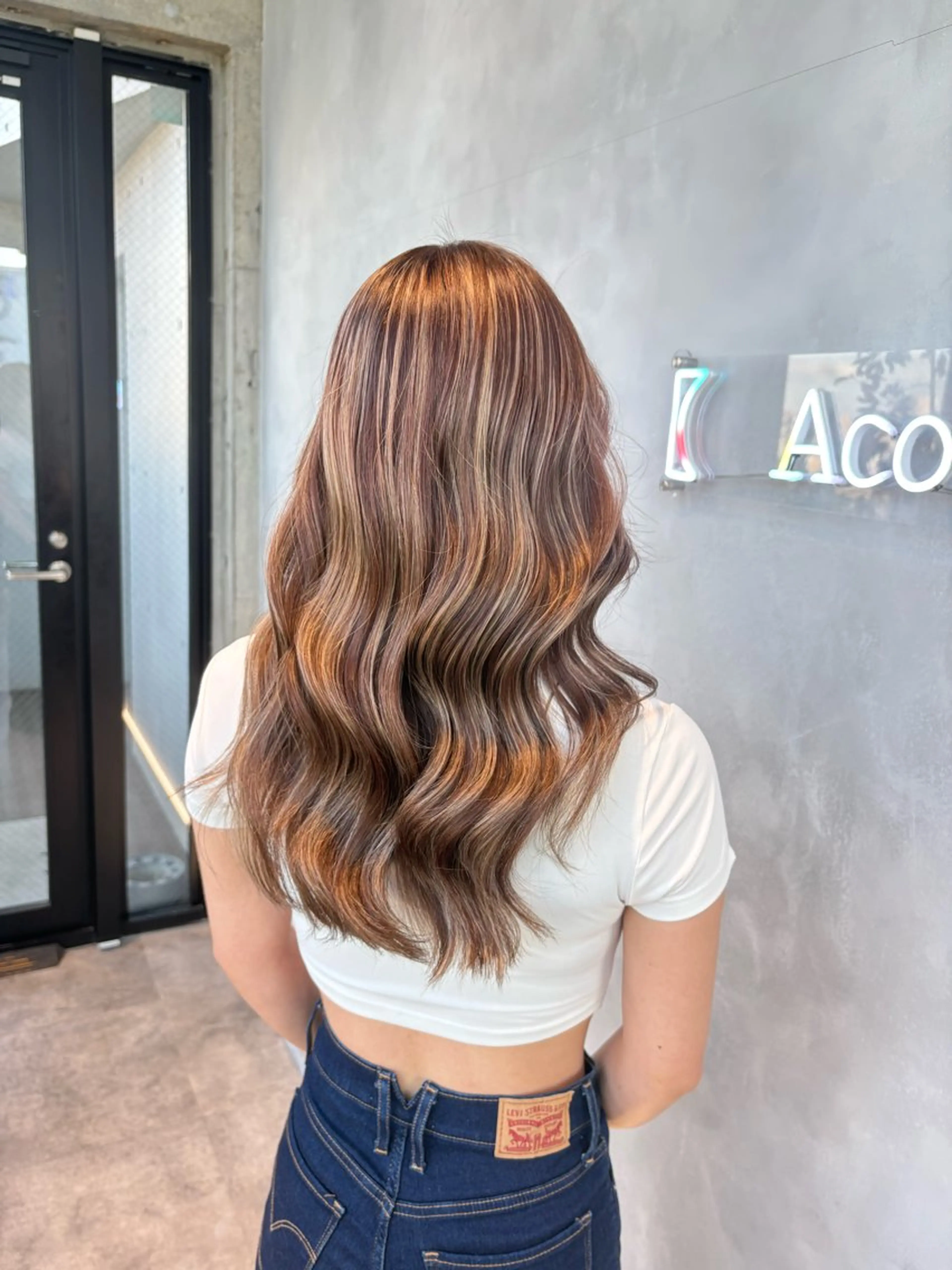 ロング ハイライト ヘアカラー 茅ヶ崎/ハイトーン/ Ramuのヘアスタイル