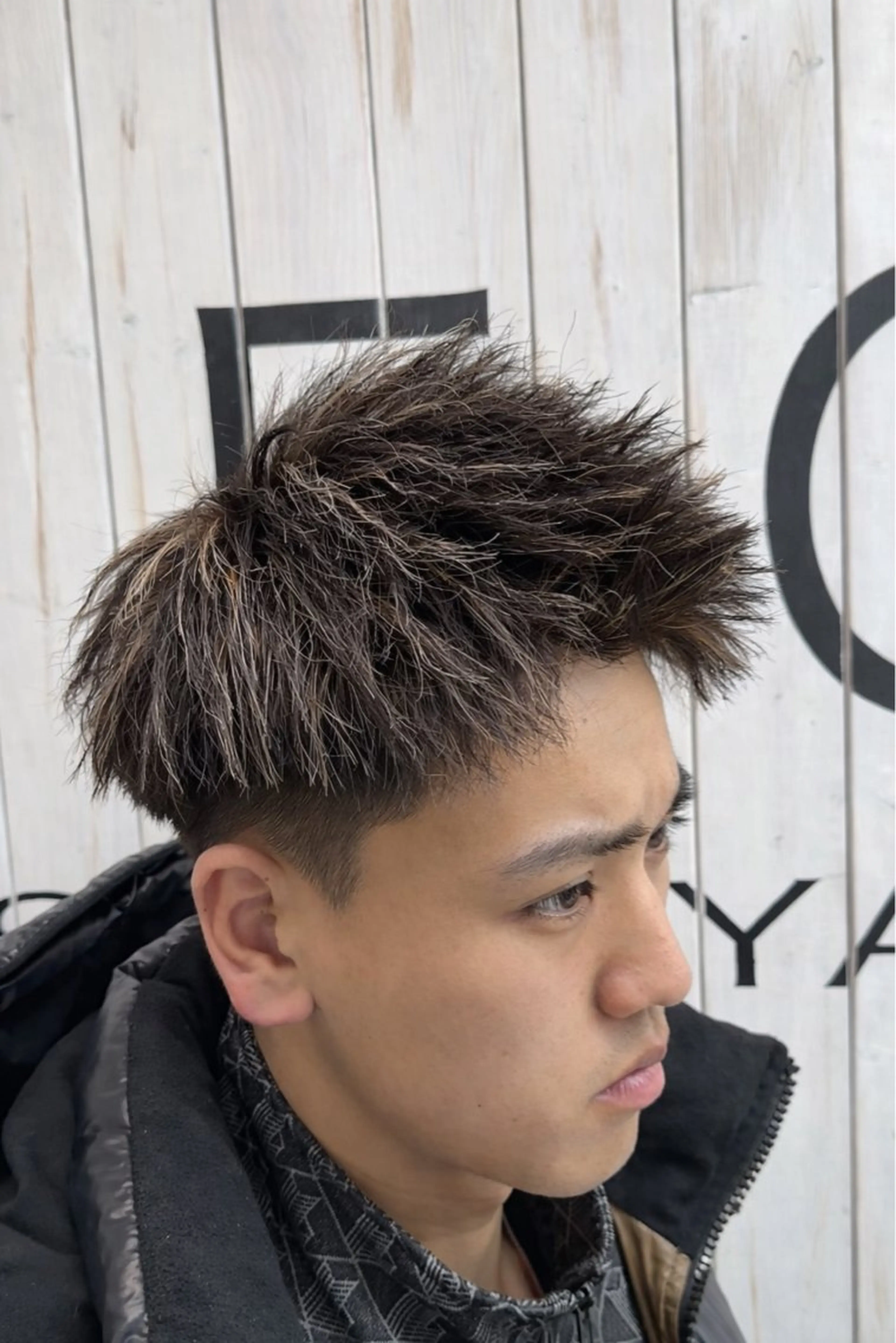 カラー パーマ メンズ メンズメッシュ メッシュ ヘアカラー パーマ DIECE所属・メンズ特化 ⚡️ナツキ⚡️のヘアスタイル