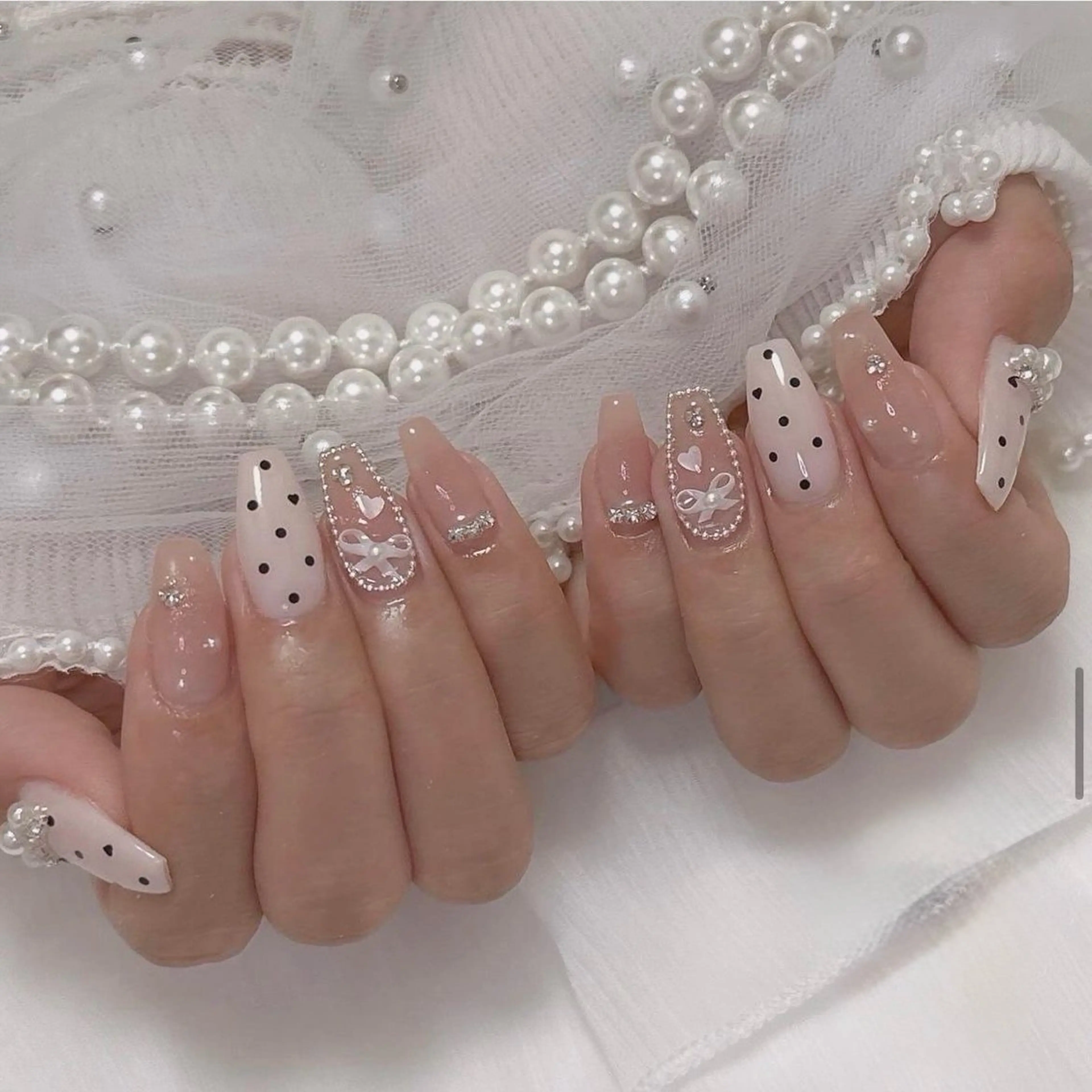 ネイル 長さ出し フレンチネイル グラデーション 卒業式 マグネットネイル Sora nail 長さ出し専門店のネイルデザイン
