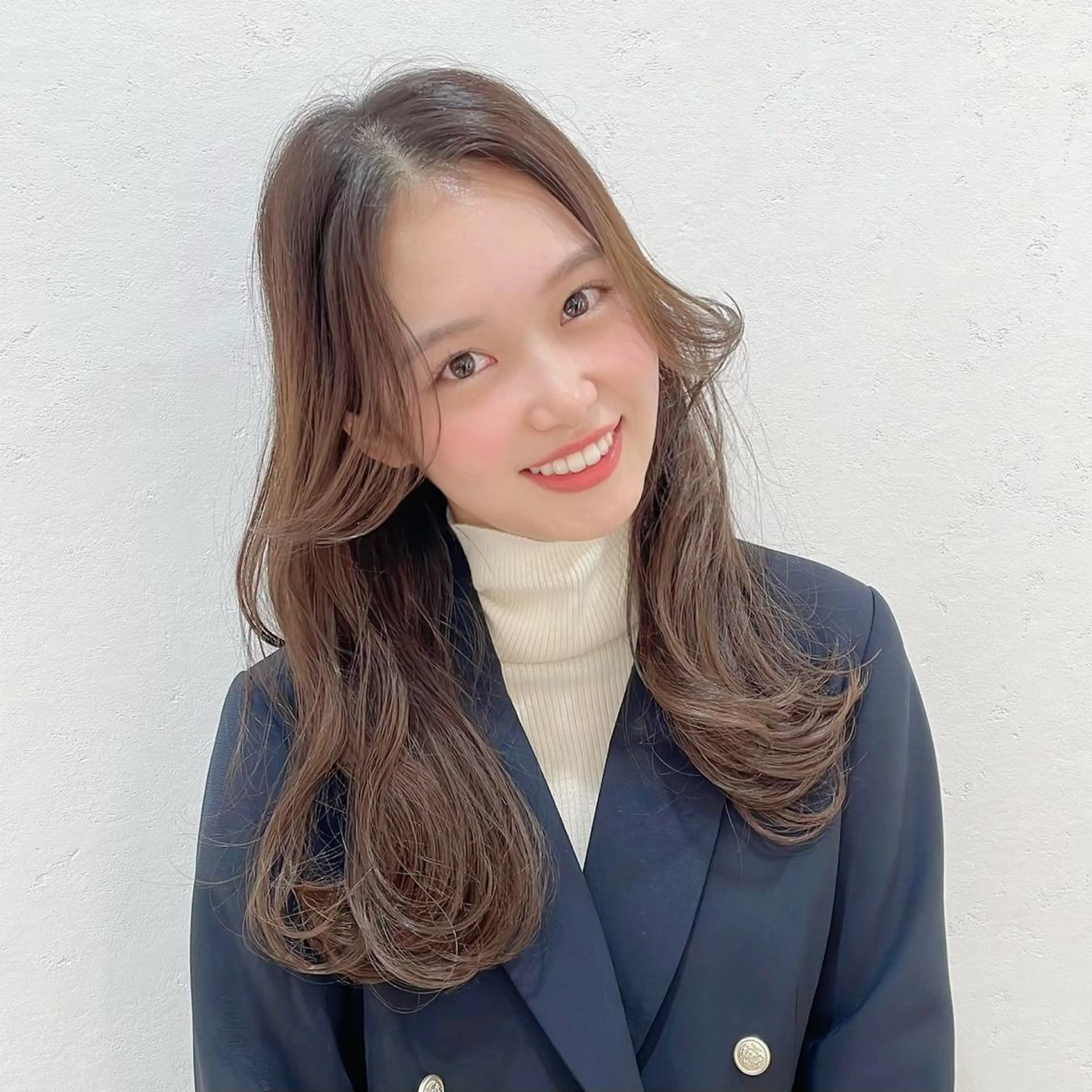 ロング カット ヘアカラー トリートメント 🌹ハッシュカット、 レイヤー韓国ヘア🌹のヘアスタイル