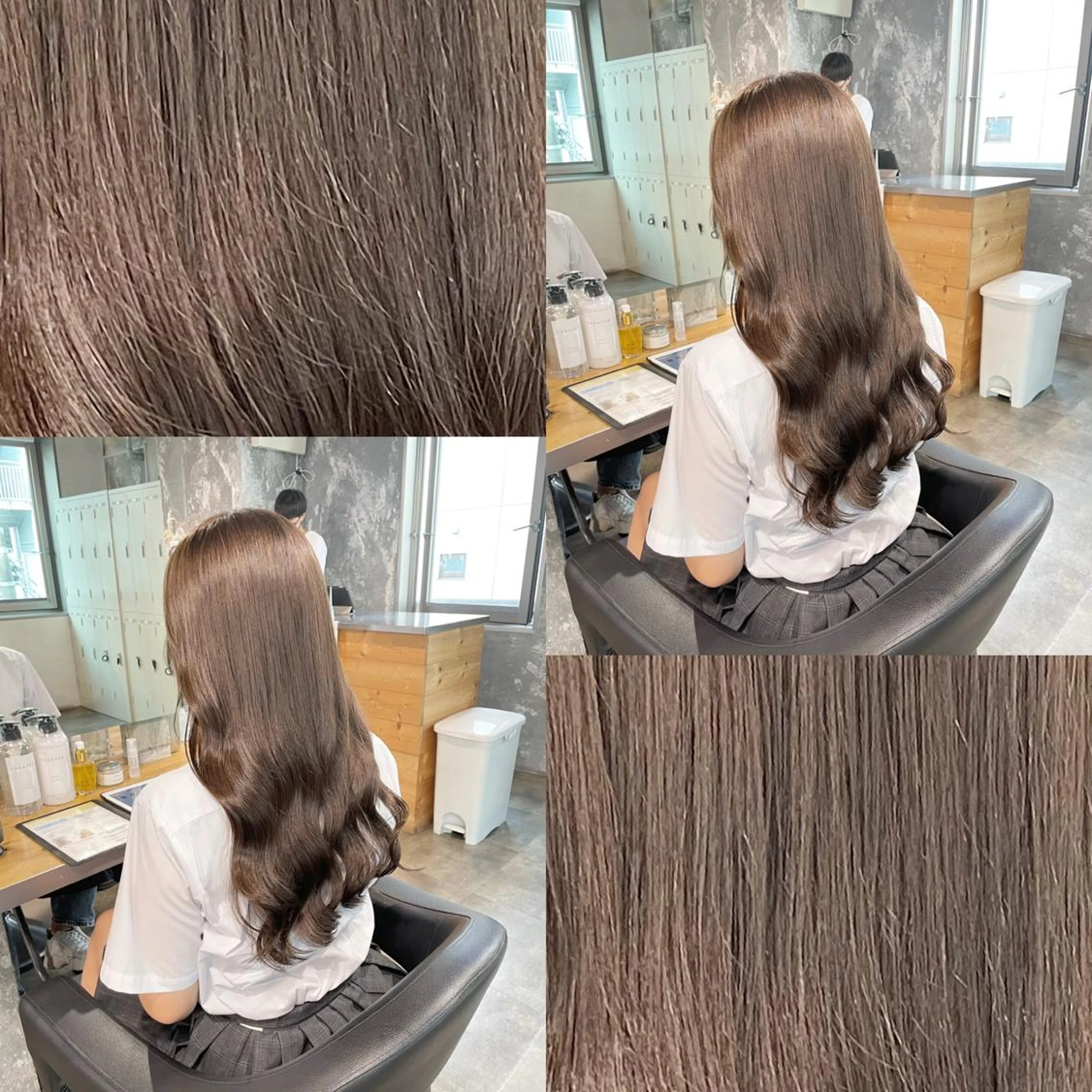 ロング カラー カット ヘアカラー トリートメント ヘアセット I'S.横浜所属・赤み消しカラー 🍀JUNKIのヘアスタイル