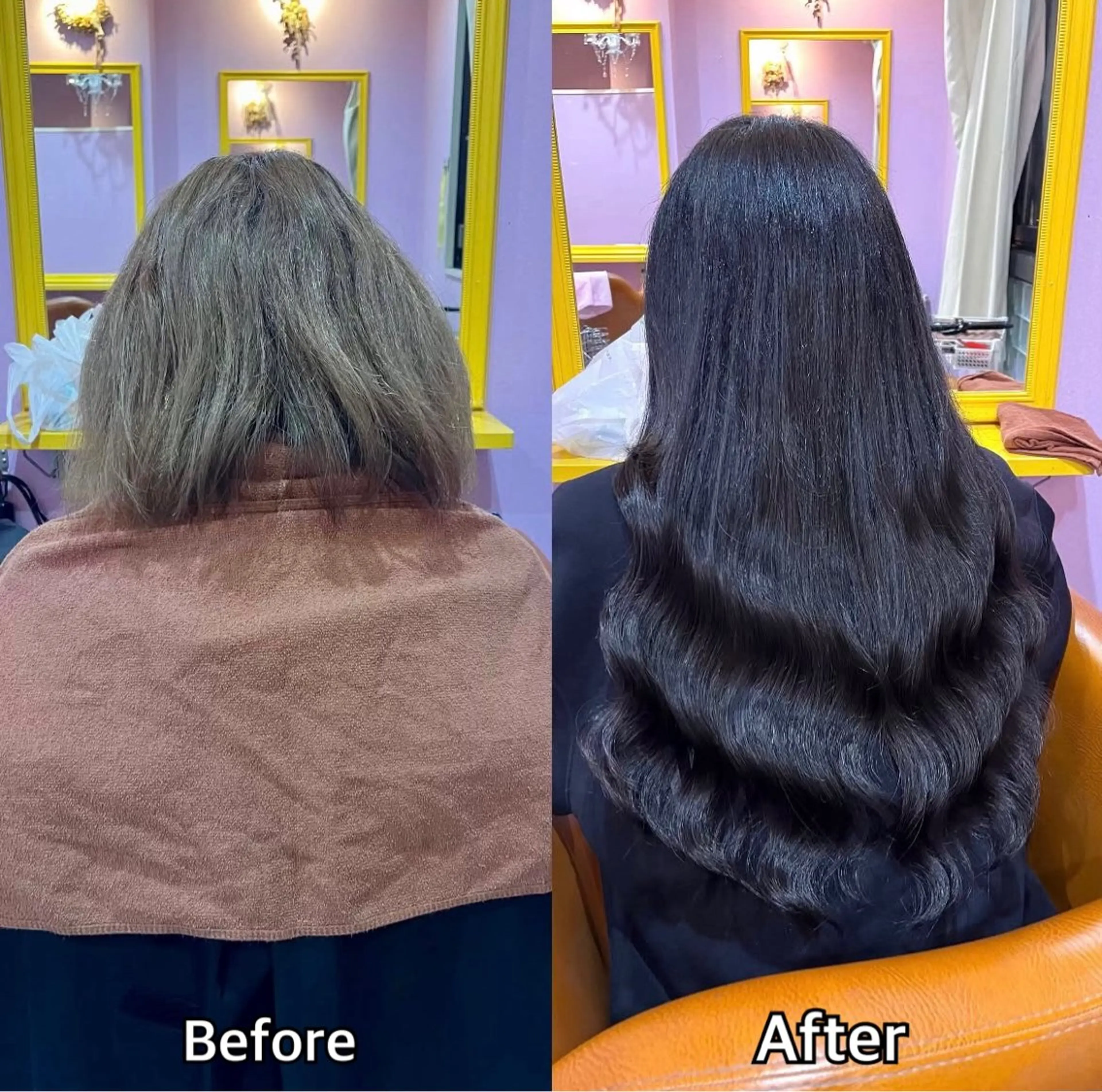 人毛シールエクステ40枚⭕️6000円の写真