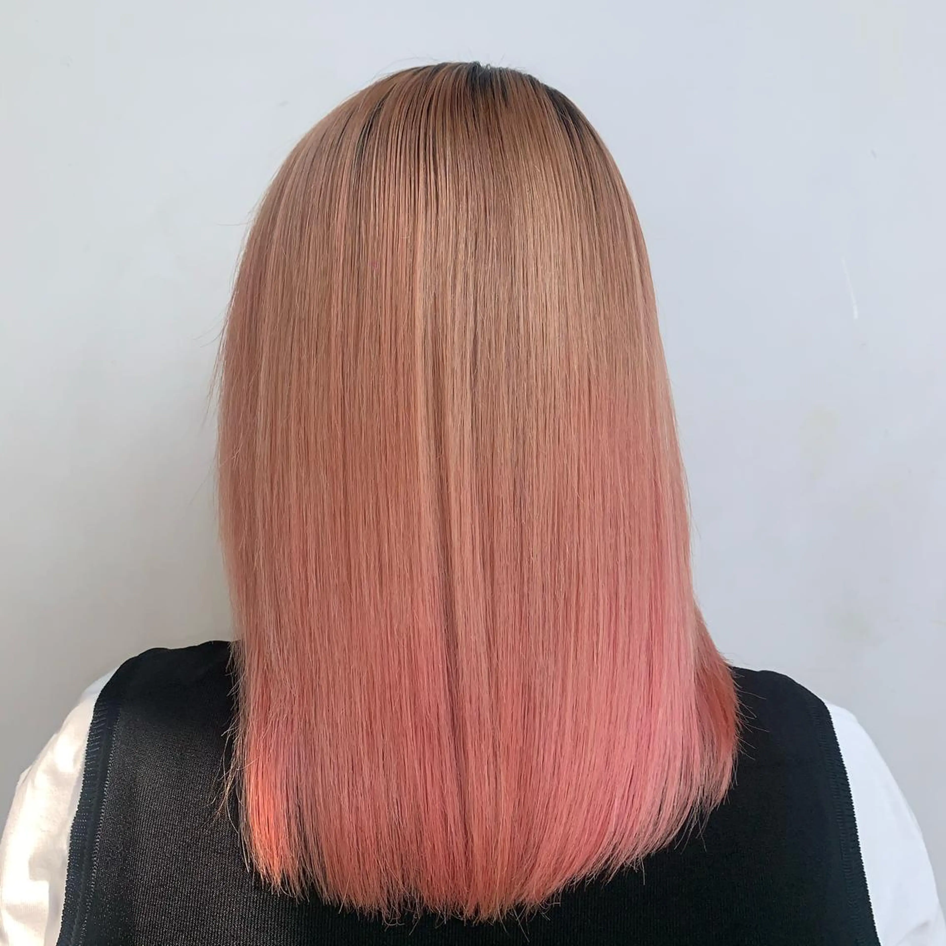 ミディアム HINA🎀韓国ヘア エクステ/小顔カットのヘアスタイル