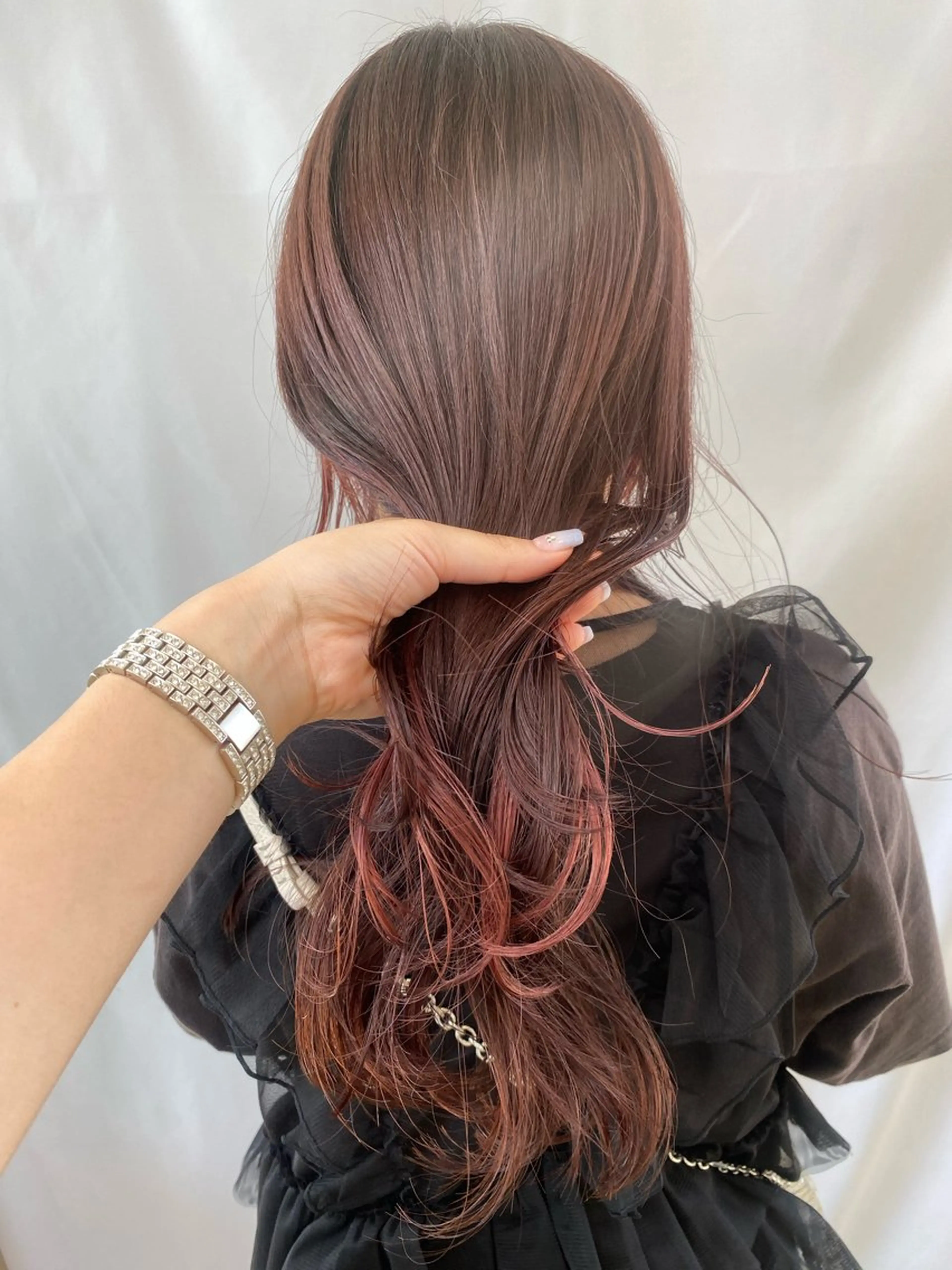 ロング カット ヘアカラー 鹿児島 聖来のヘアスタイル