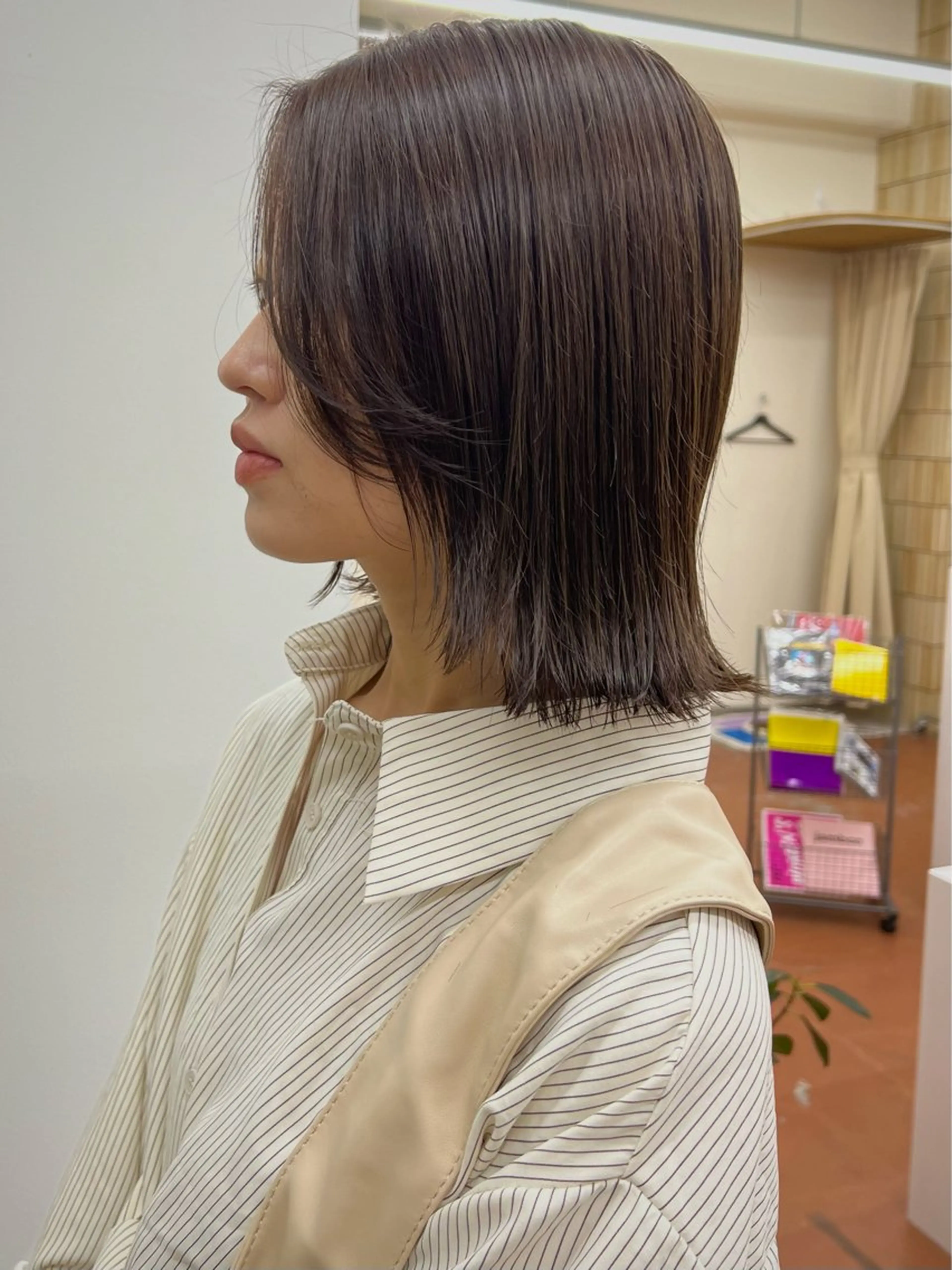 ミディアム カラー 矢場町/栄/上前津/ 佐藤祐希のヘアスタイル