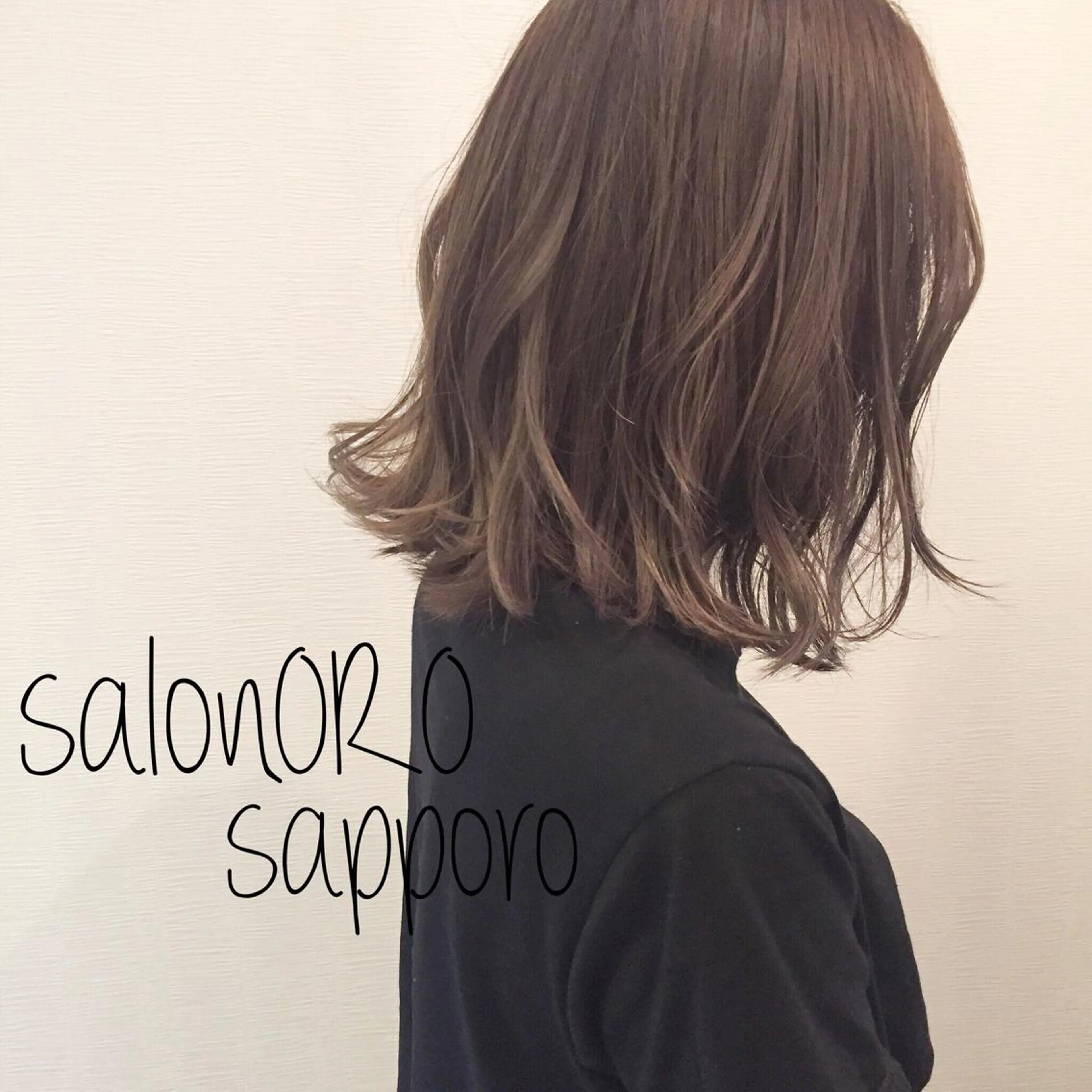 ミディアム カラー ブリーチ グラデーションカラー グレージュ ハイライトカラー ハイライト カット ヘアカラー トリートメント 池田 真由美のヘアスタイル
