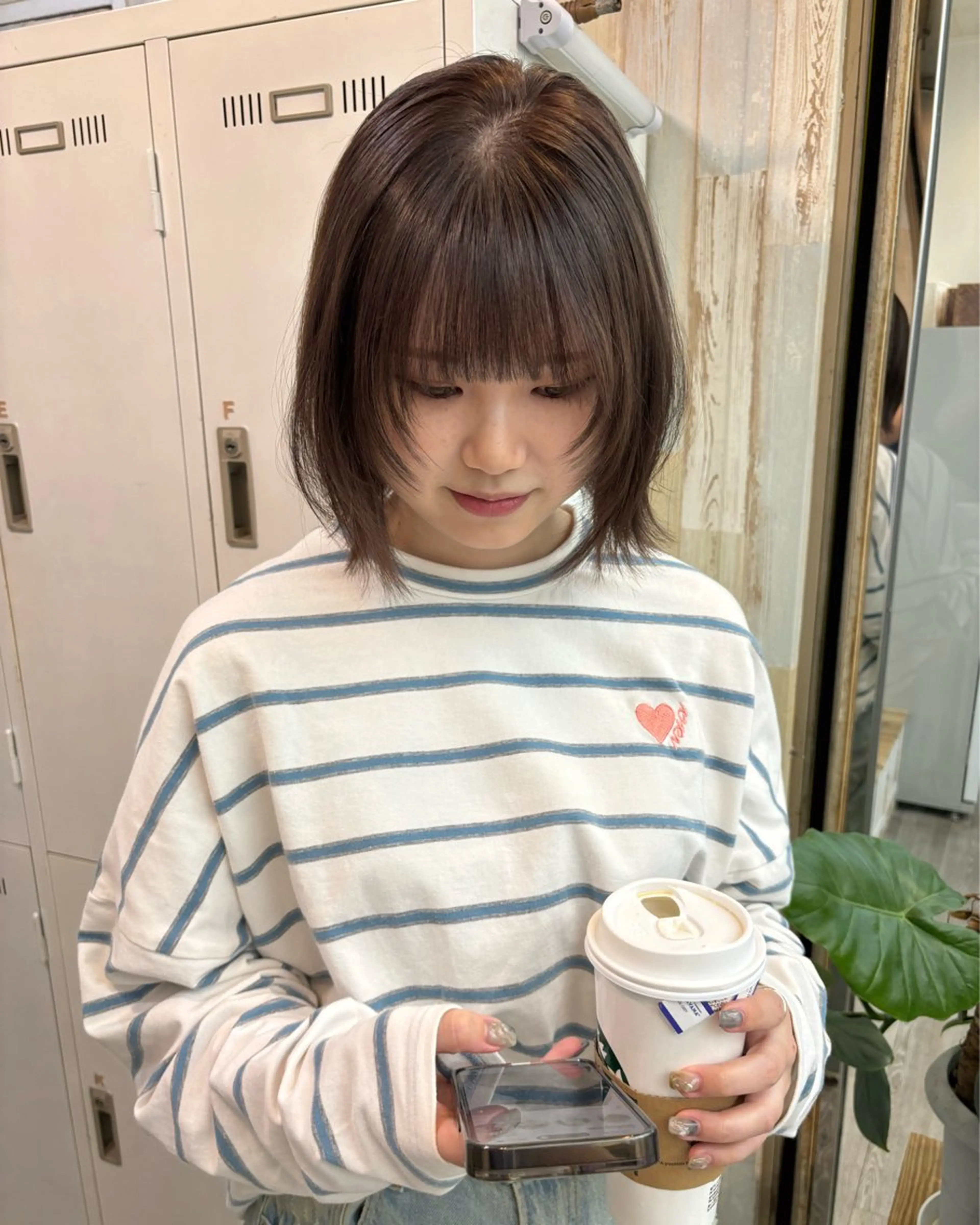 ショート カラー 広島/ヘアセット /ベージュ/わかなのヘアスタイル