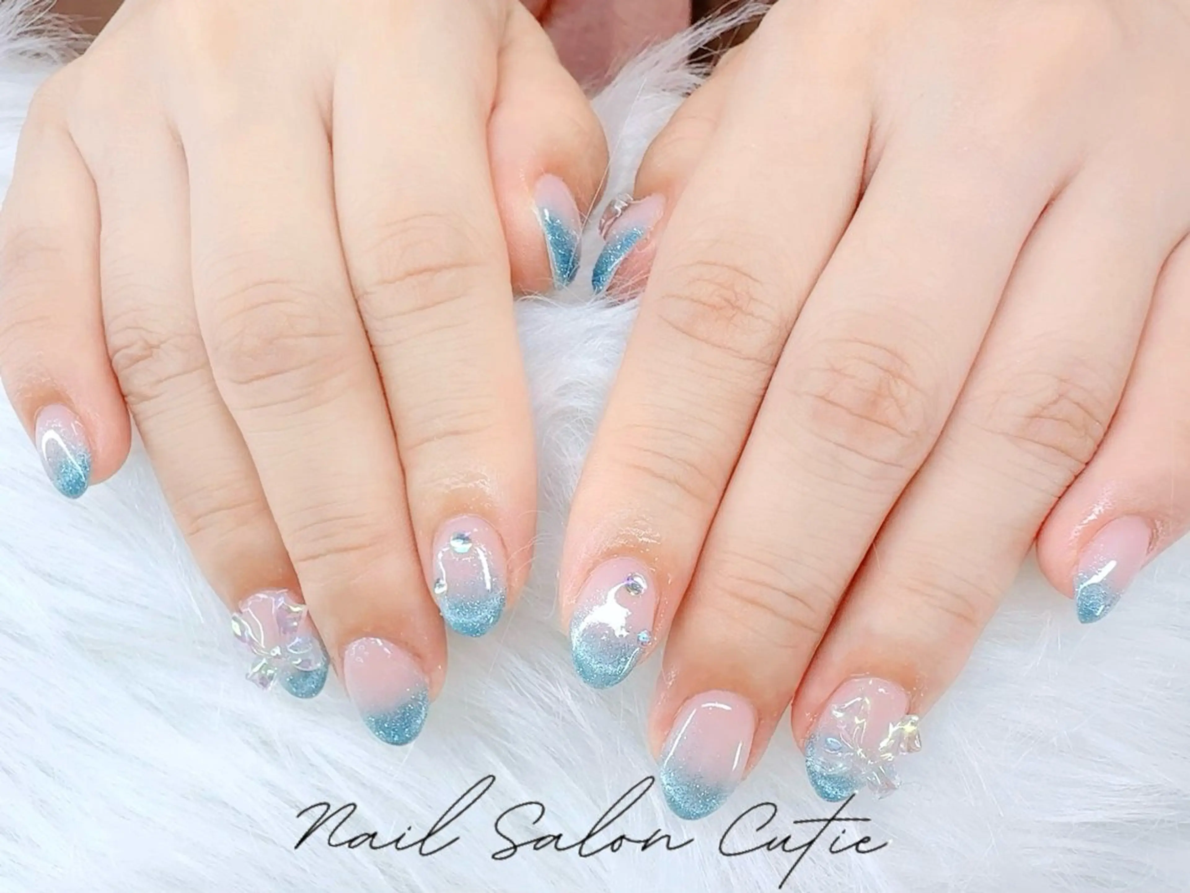 ネイル フットネイル ジェルネイル ハート 韓国ネイル マグネットネイル ハンドネイル 池袋ワンホンネイル SALE実施中のネイルデザイン