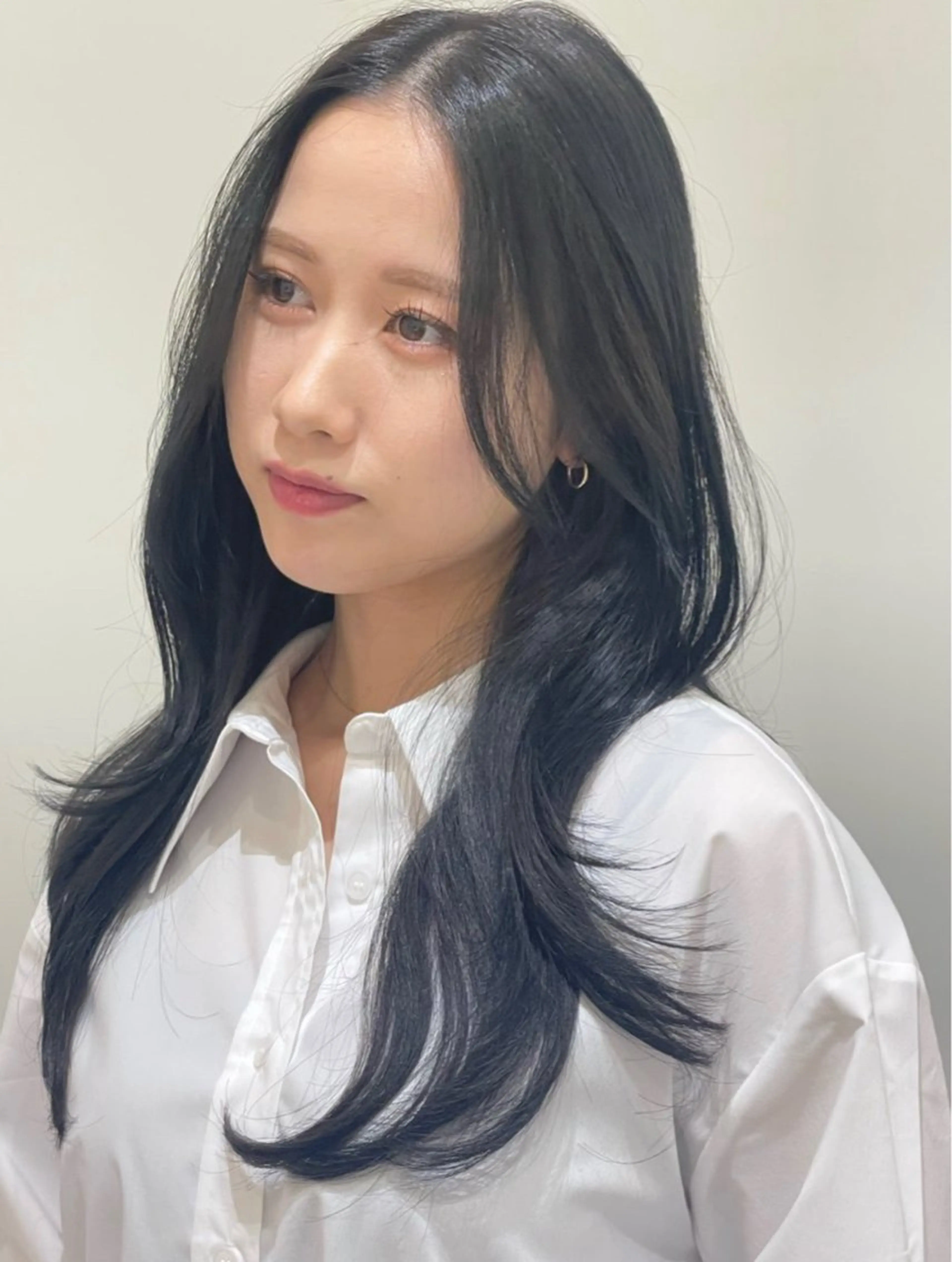 ロング レイヤーカット カット ヘアカラー トリートメント ❤︎︎韓国ヘア❤︎︎ 𝑺𝒉𝒊𝒉𝒐のヘアスタイル