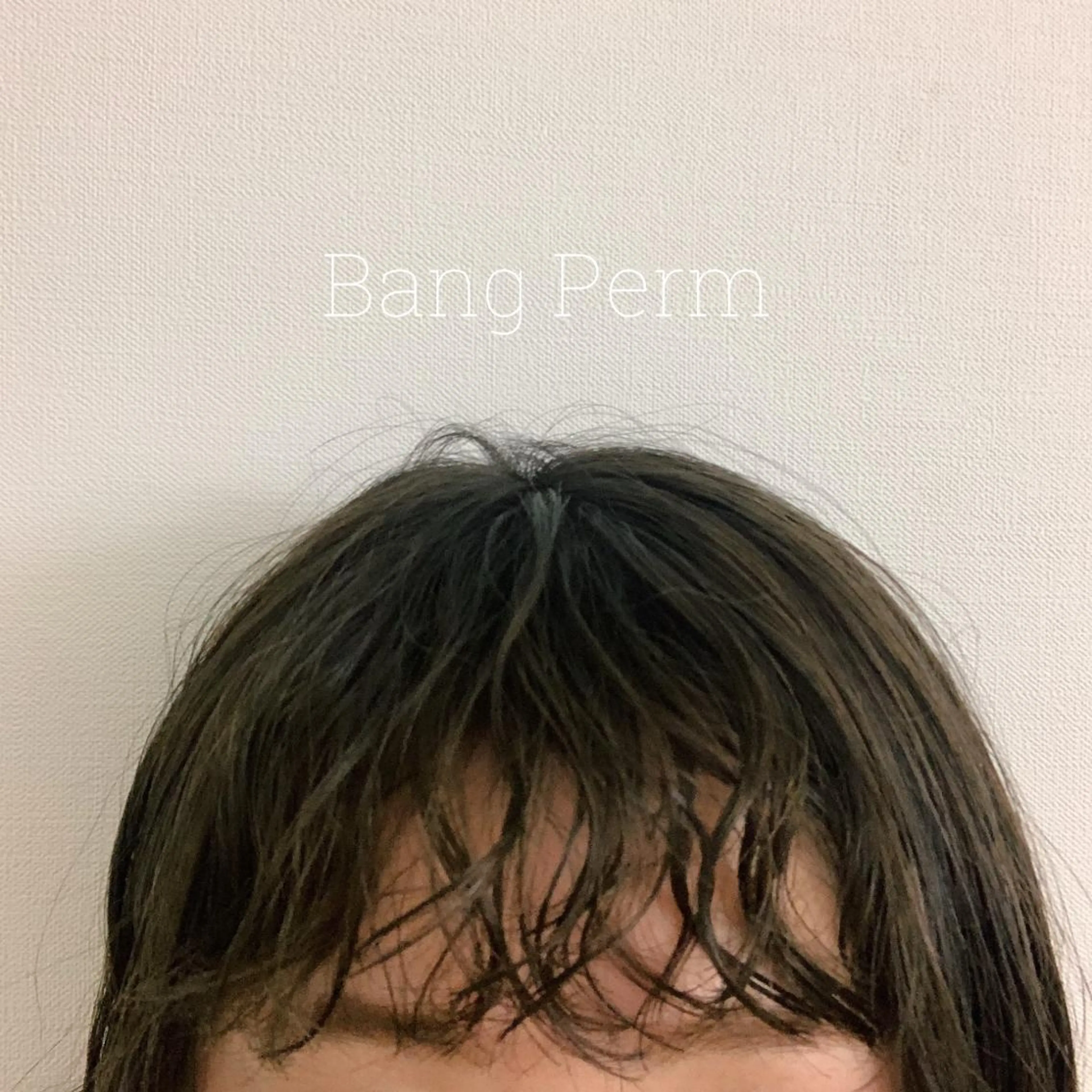 前髪パーマ➕似合わせカットの写真