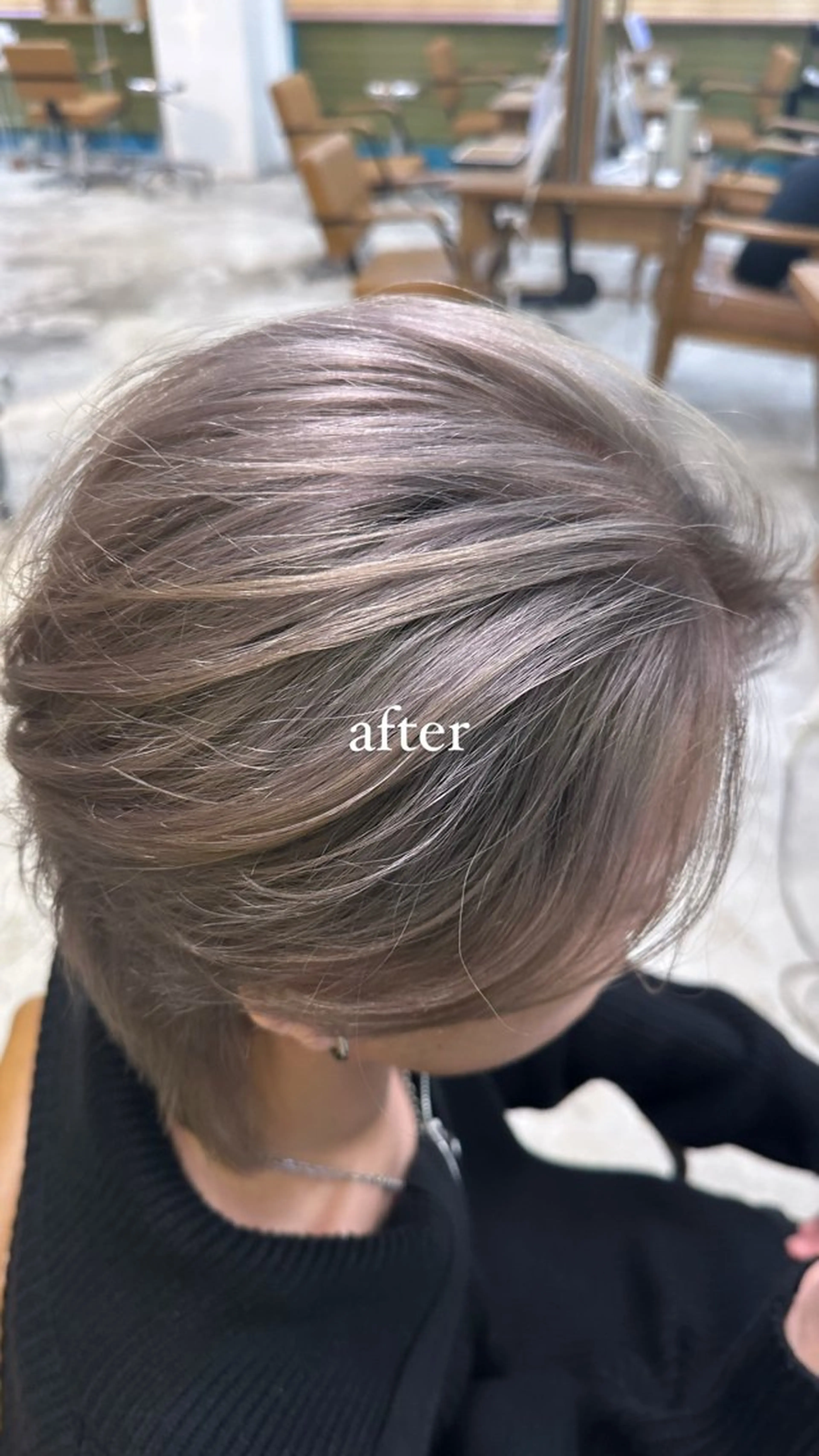 カラー メンズ シルバー ❀ 浜 ❀ 前髪・顔周りのヘアスタイル