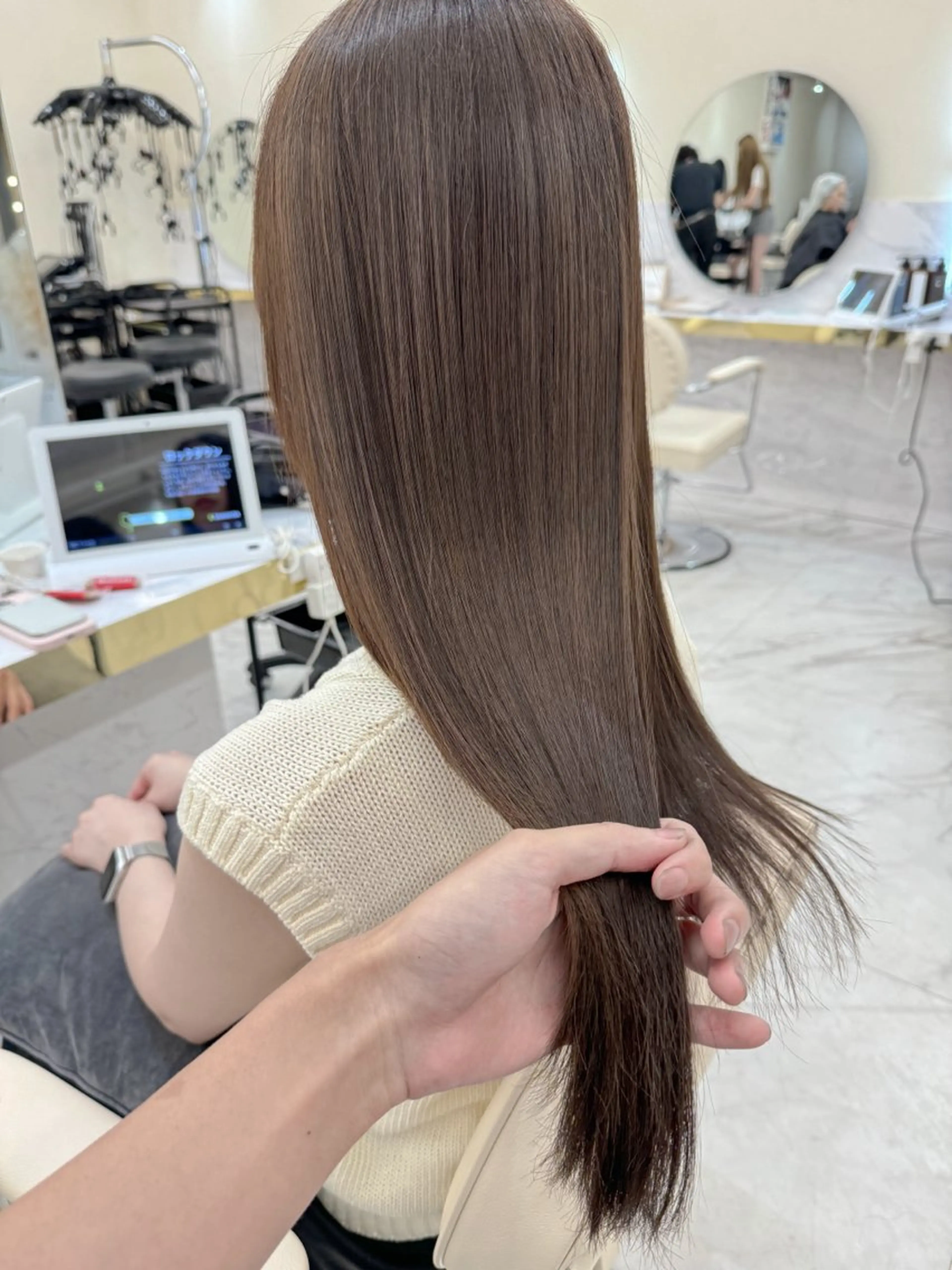 ロング カット ヘアカラー トリートメント シンタニナオト /梅田茶屋町のヘアスタイル