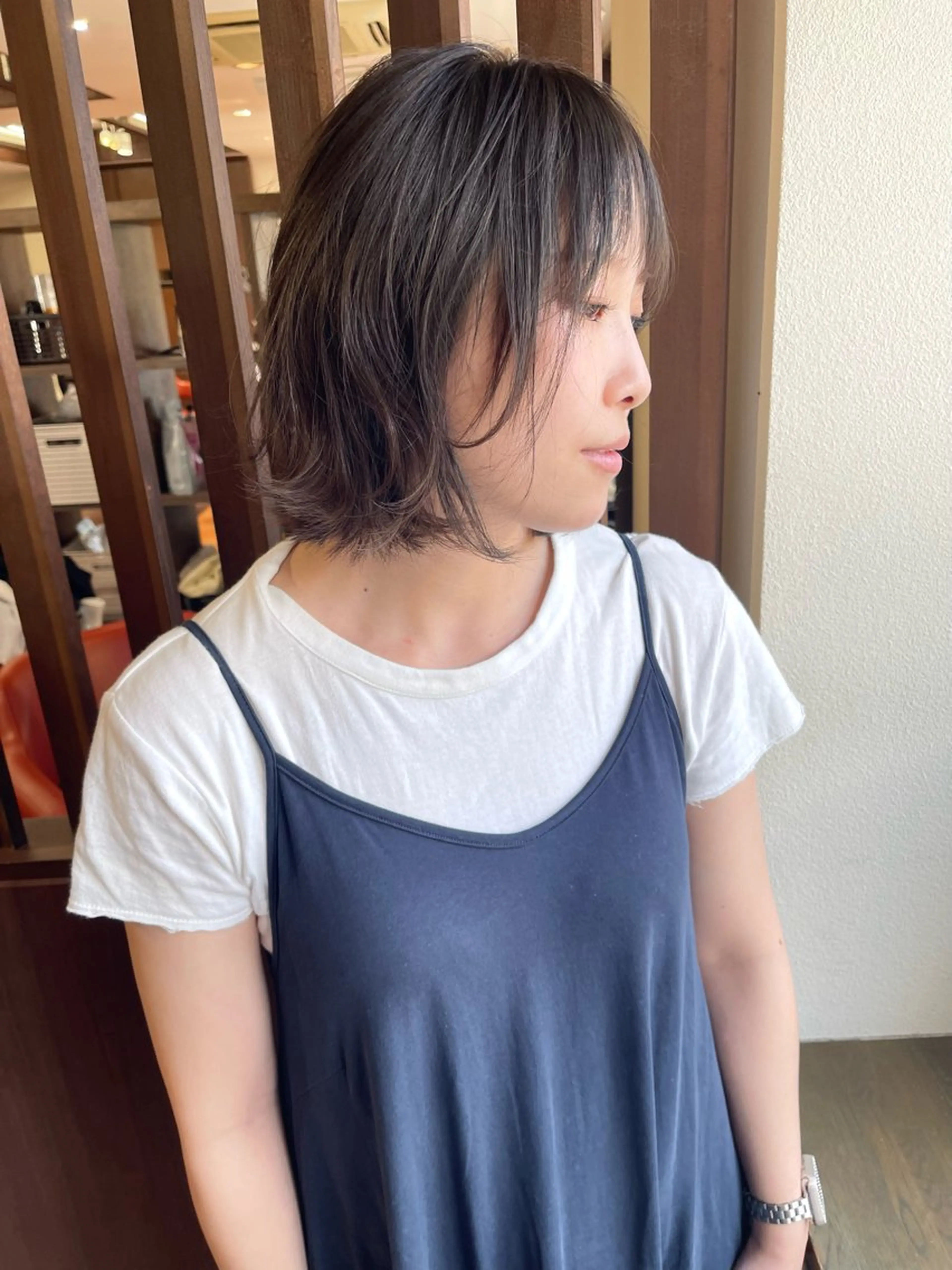 ショート カラー ボブレイヤー ボブ レイヤーカット カット ヘアカラー トリートメント 田室 和幸のヘアスタイル