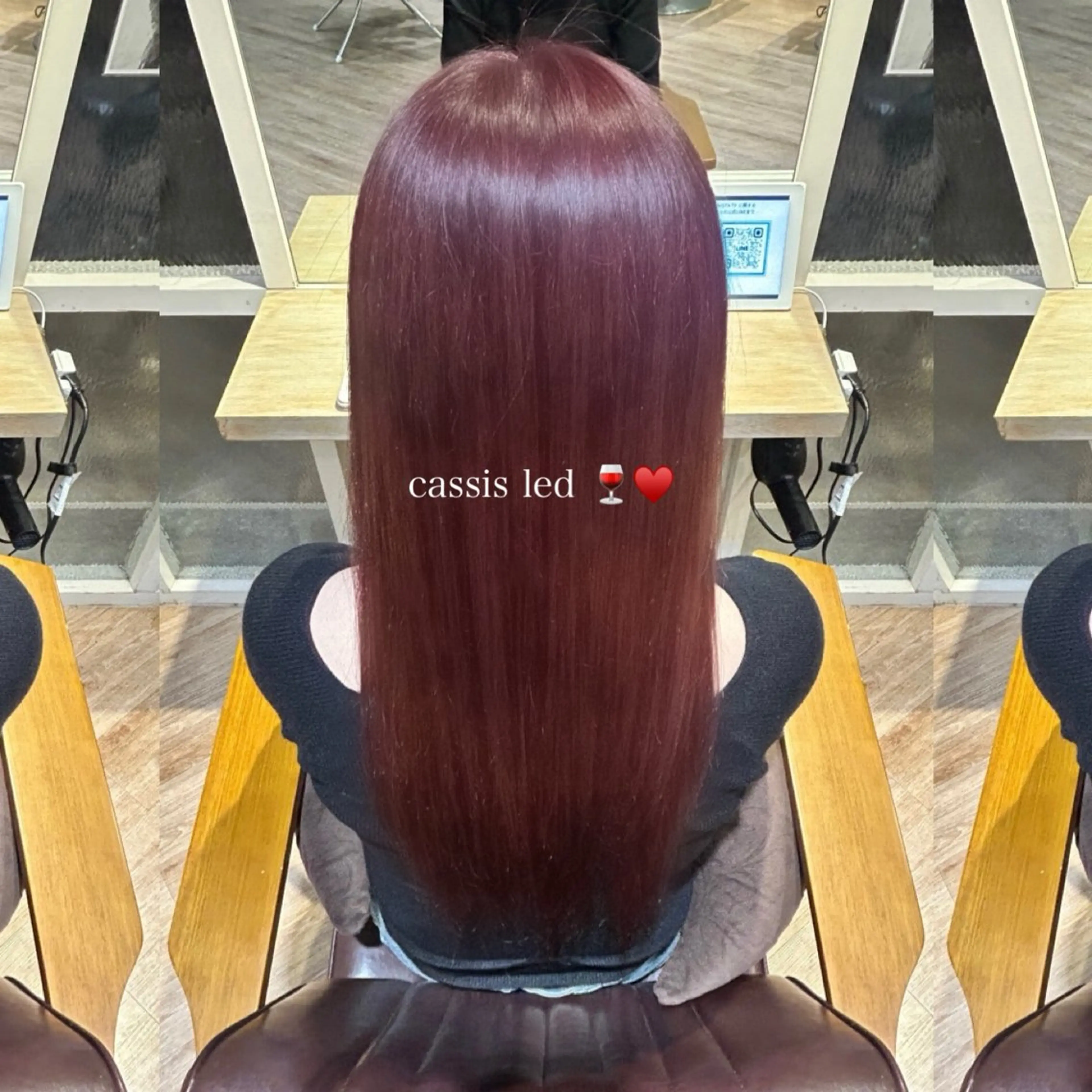 ブリーチなしwカラーの写真