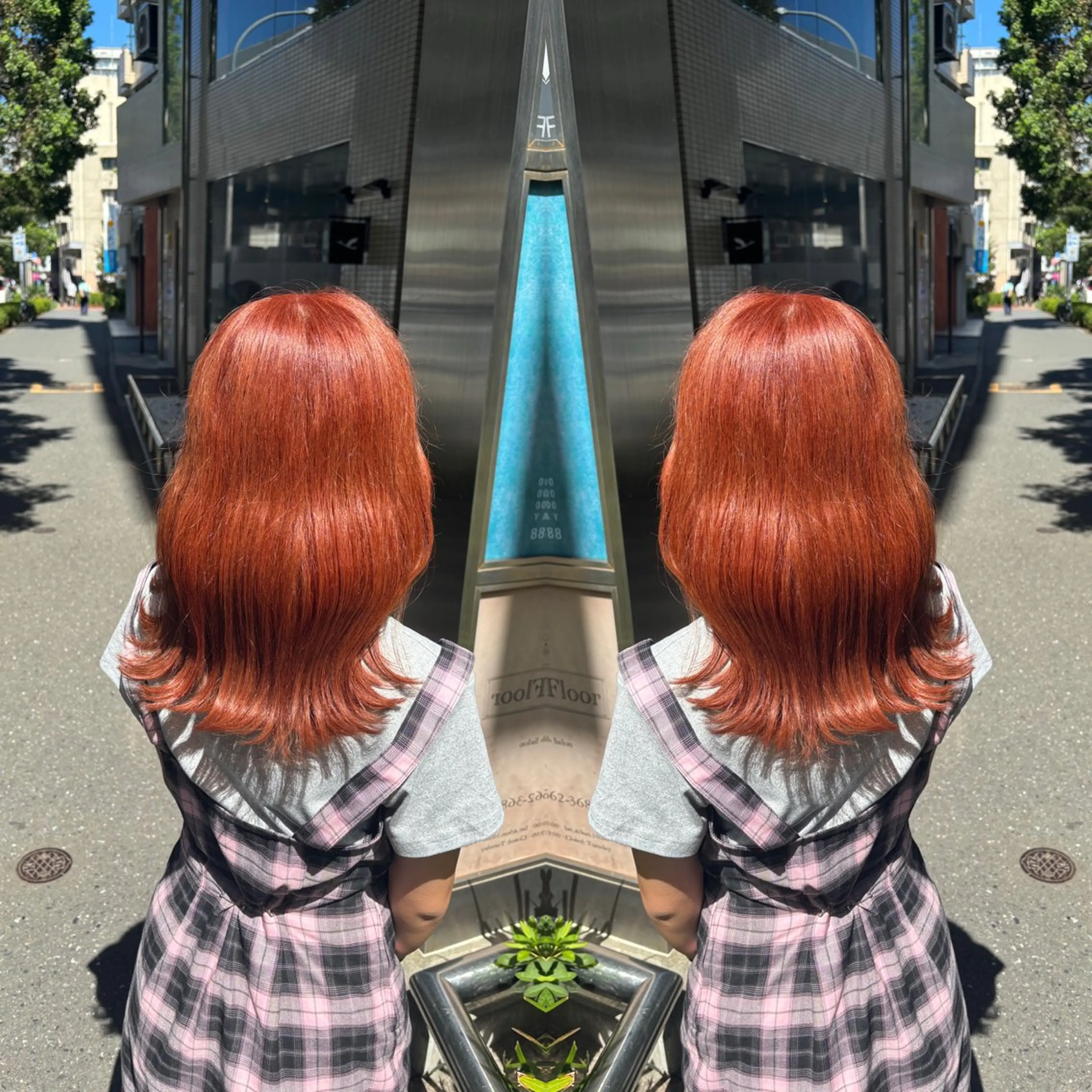 ミディアム カラー 💎ハイトーン/艶 カラー モエカ💎のヘアスタイル