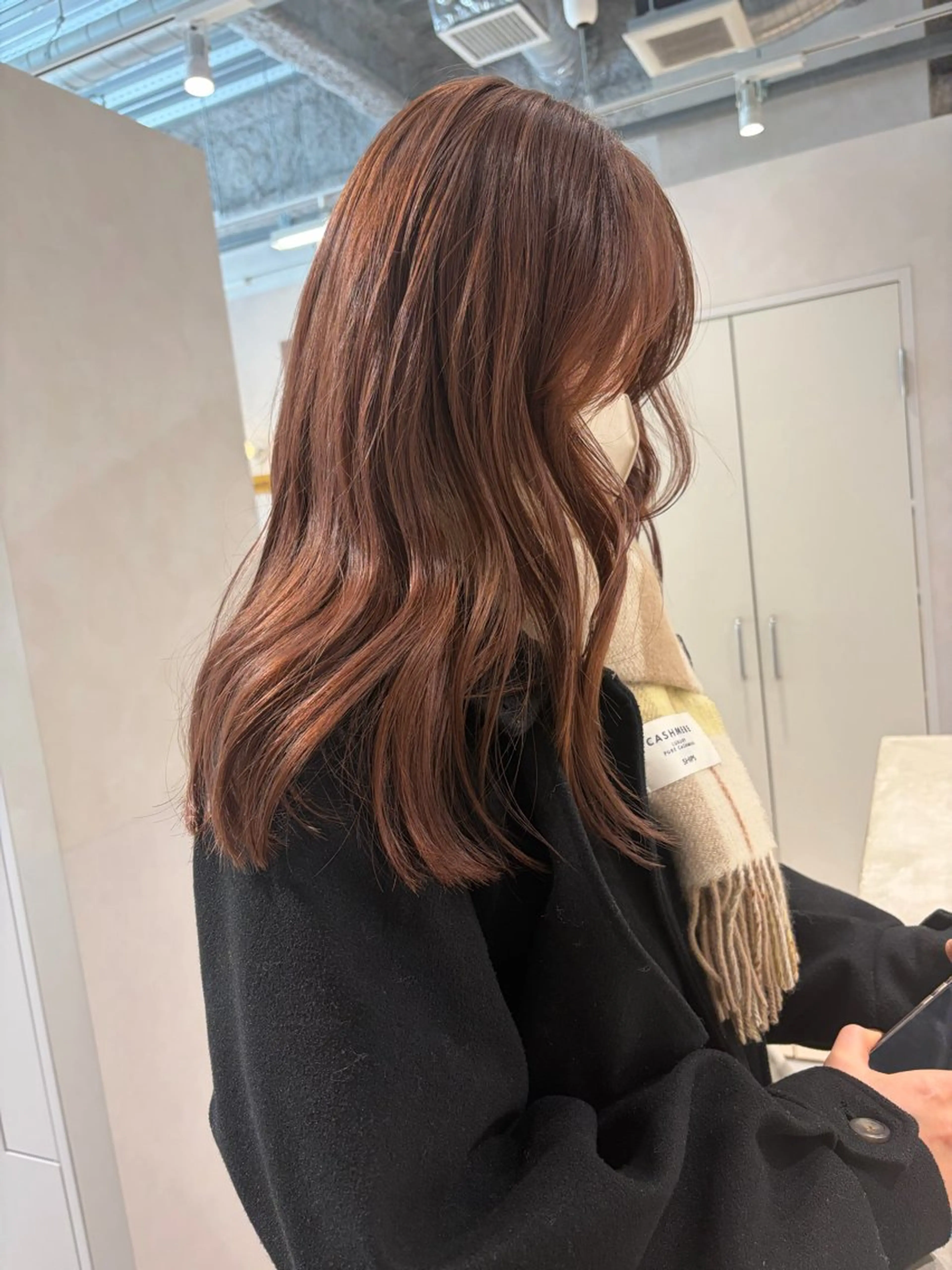 ミディアム カラー 砂原 ひよりのヘアスタイル
