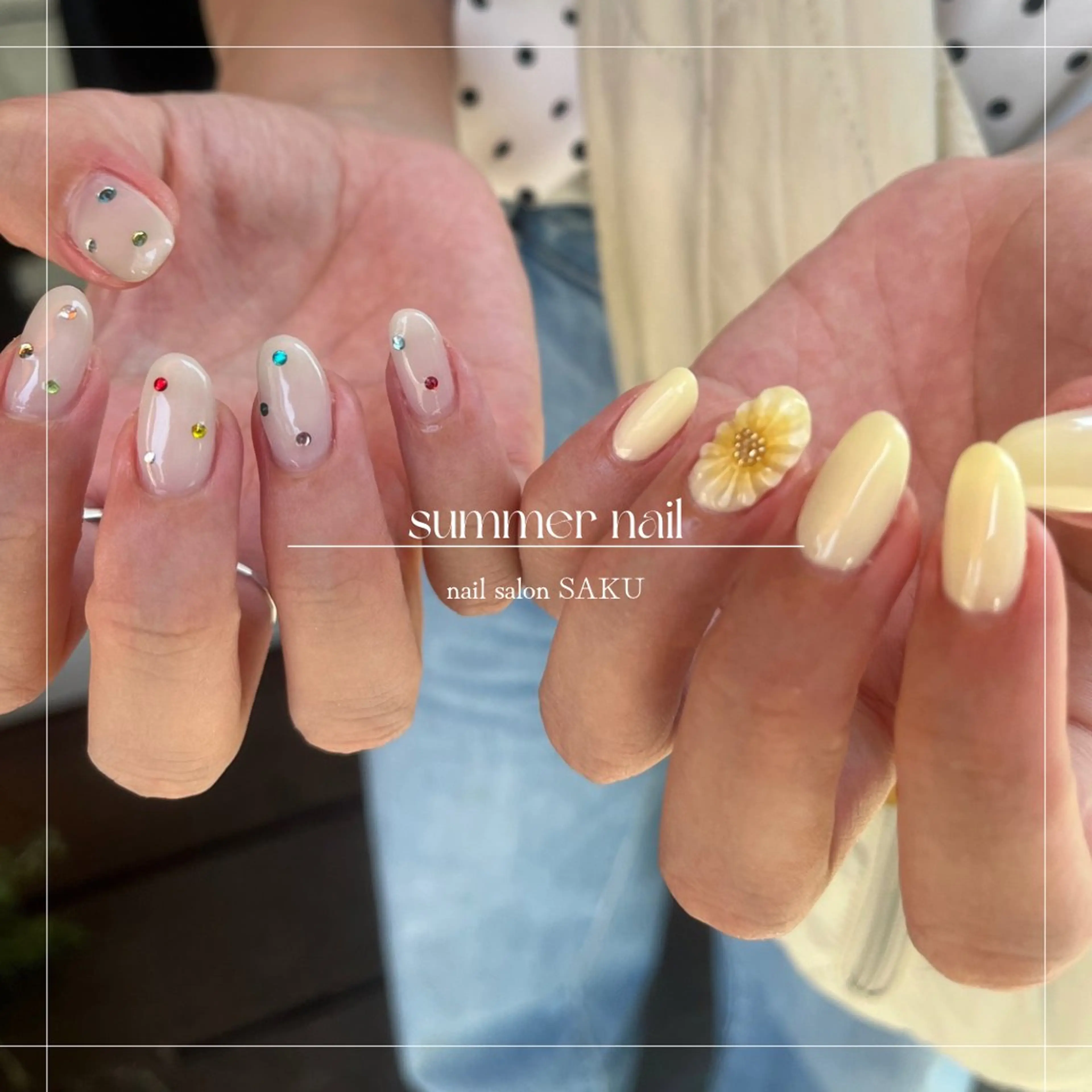 ネイル ニュアンスネイル シンプルネイル ハンドネイル SAKU nail 作島茜のネイルデザイン