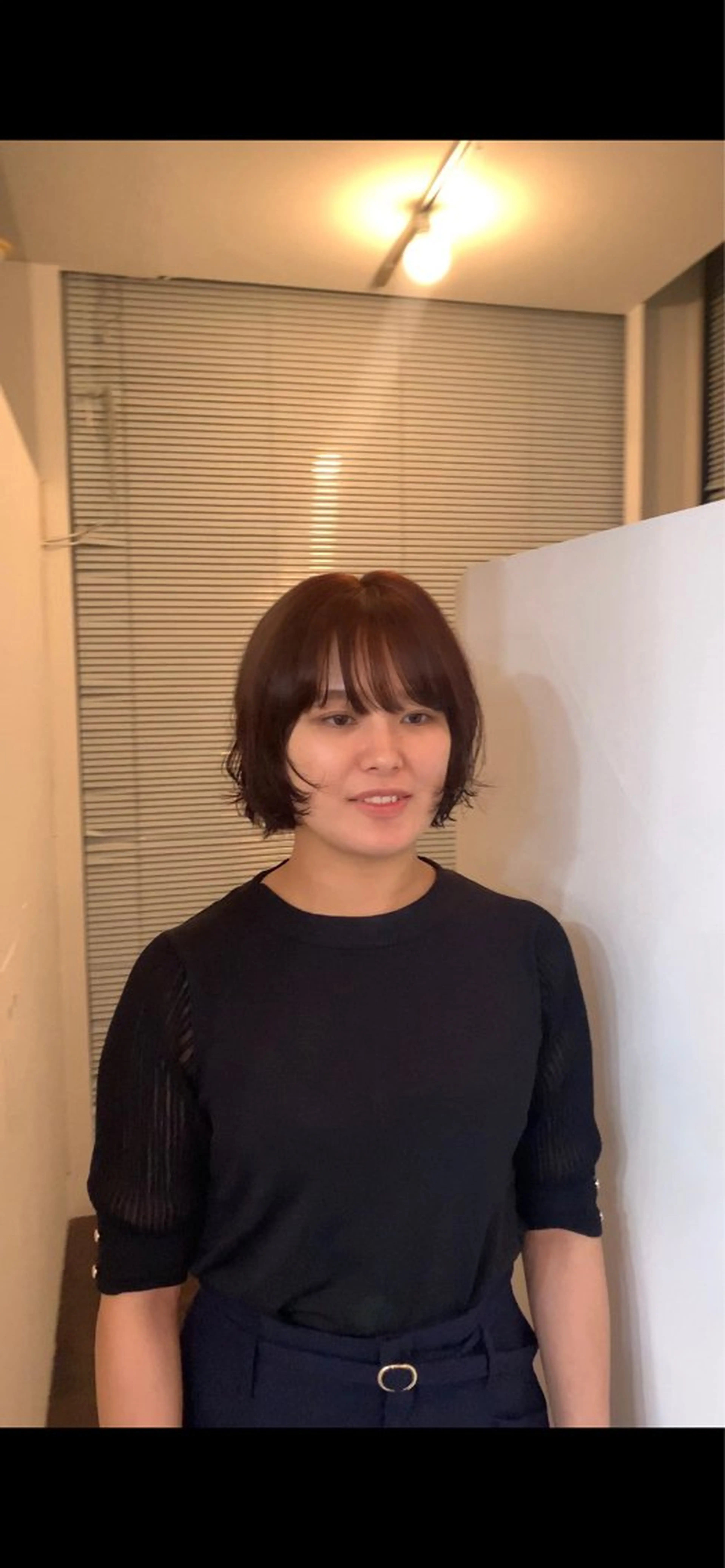 ショート カラー パーマ ブラウンカラー カシス ito suzuco @suc__asのヘアスタイル