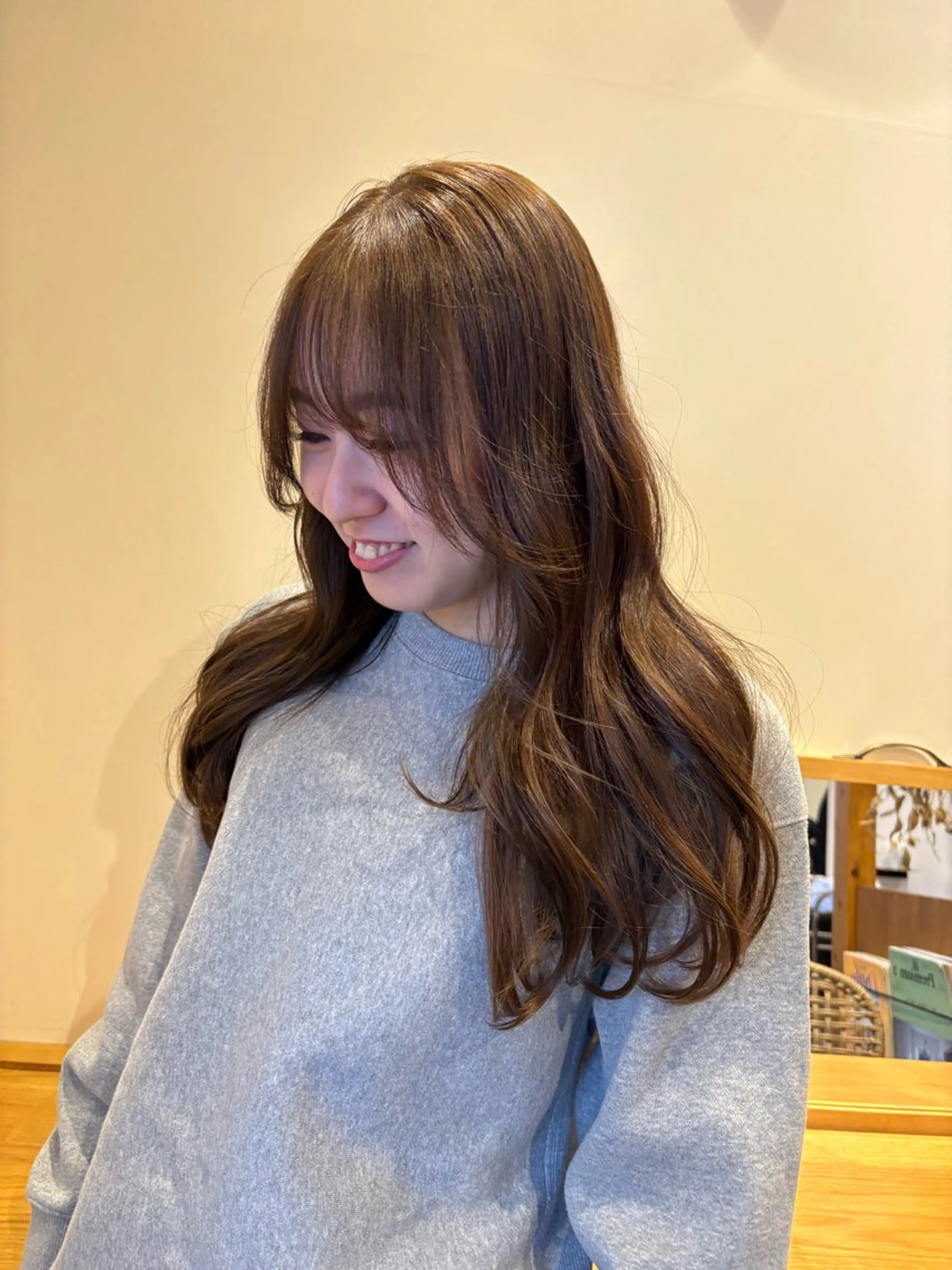 ロング カラー カット ヘアカラー トリートメント ENIF ヤマグチアツコのヘアスタイル