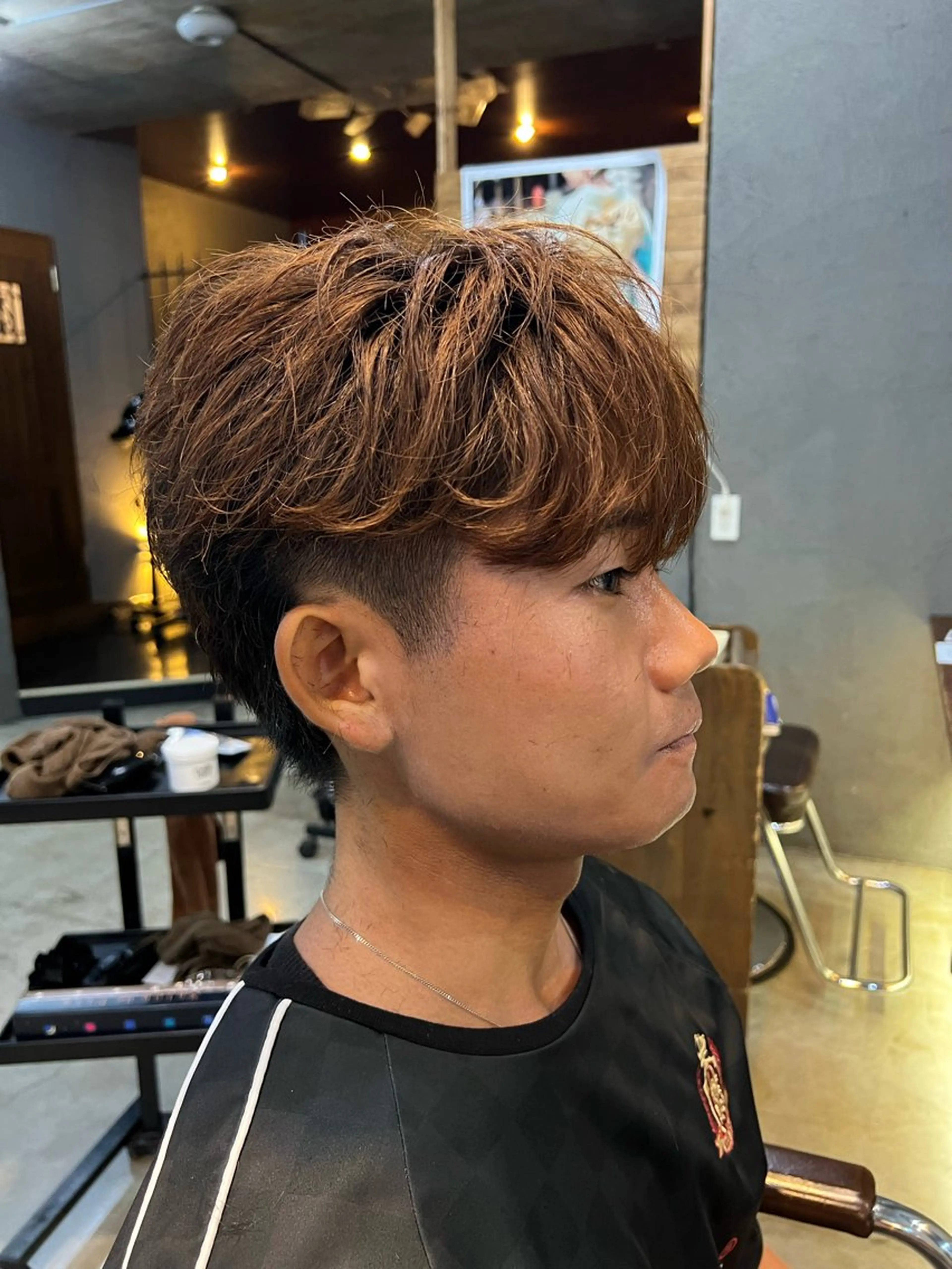 パーマ メンズ メンズ韓国風 韓国マッシュ マッシュ Men's NAM 八角のヘアスタイル