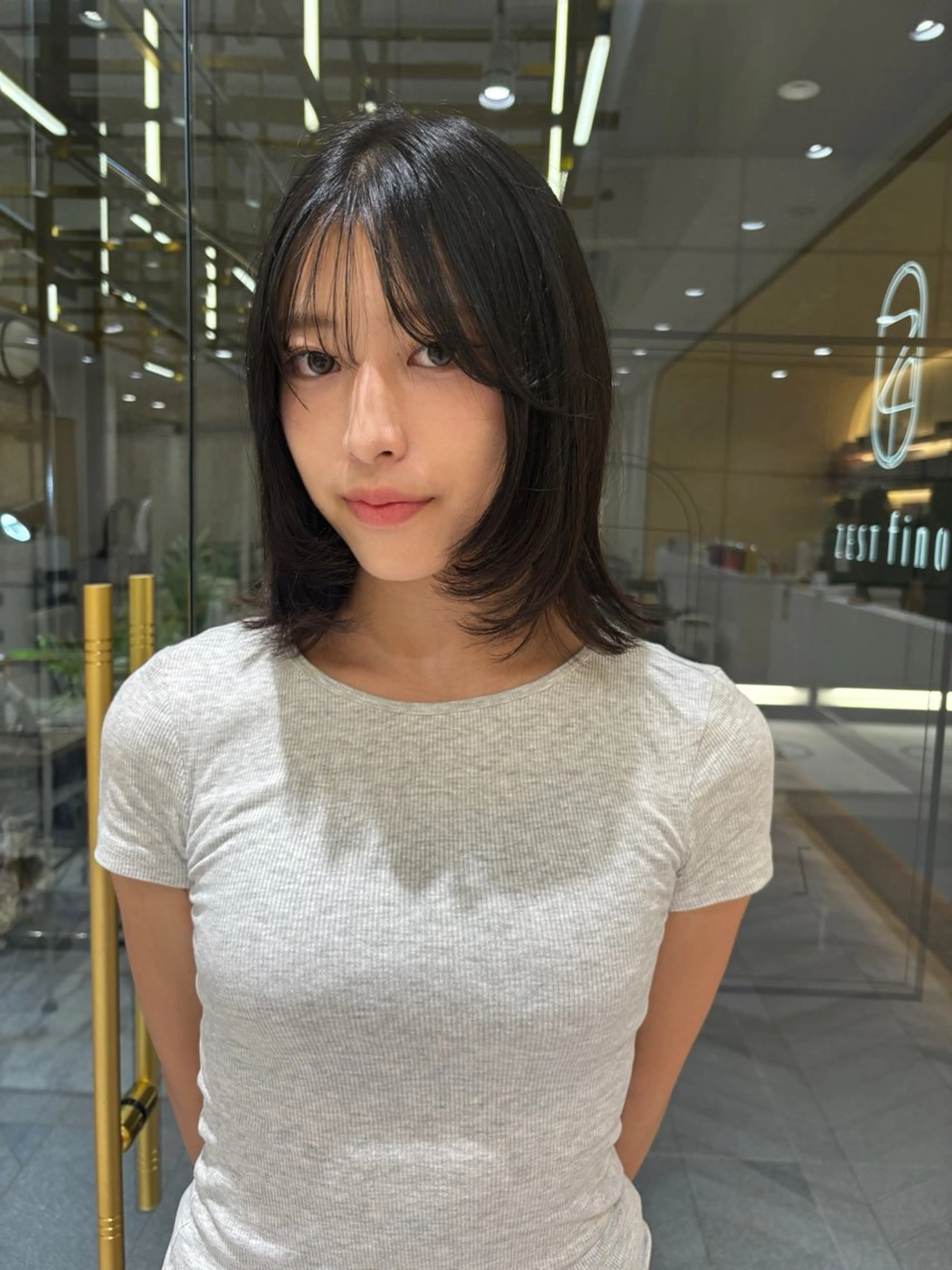 セミロング ヘアアレンジ 🦋sana🦋 似合わせカット✁のヘアスタイル