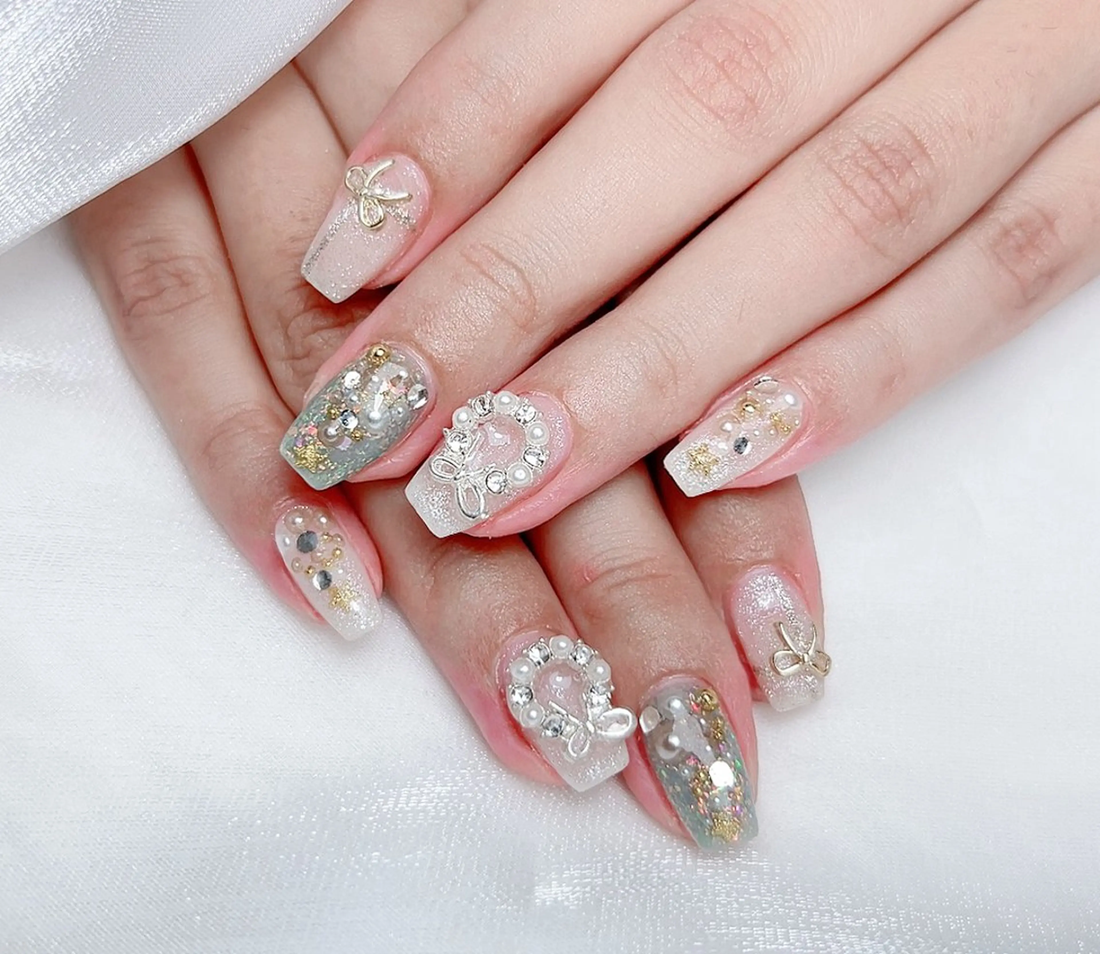 ネイル ハンドネイル M🌷nail 長さだし専門店のネイルデザイン