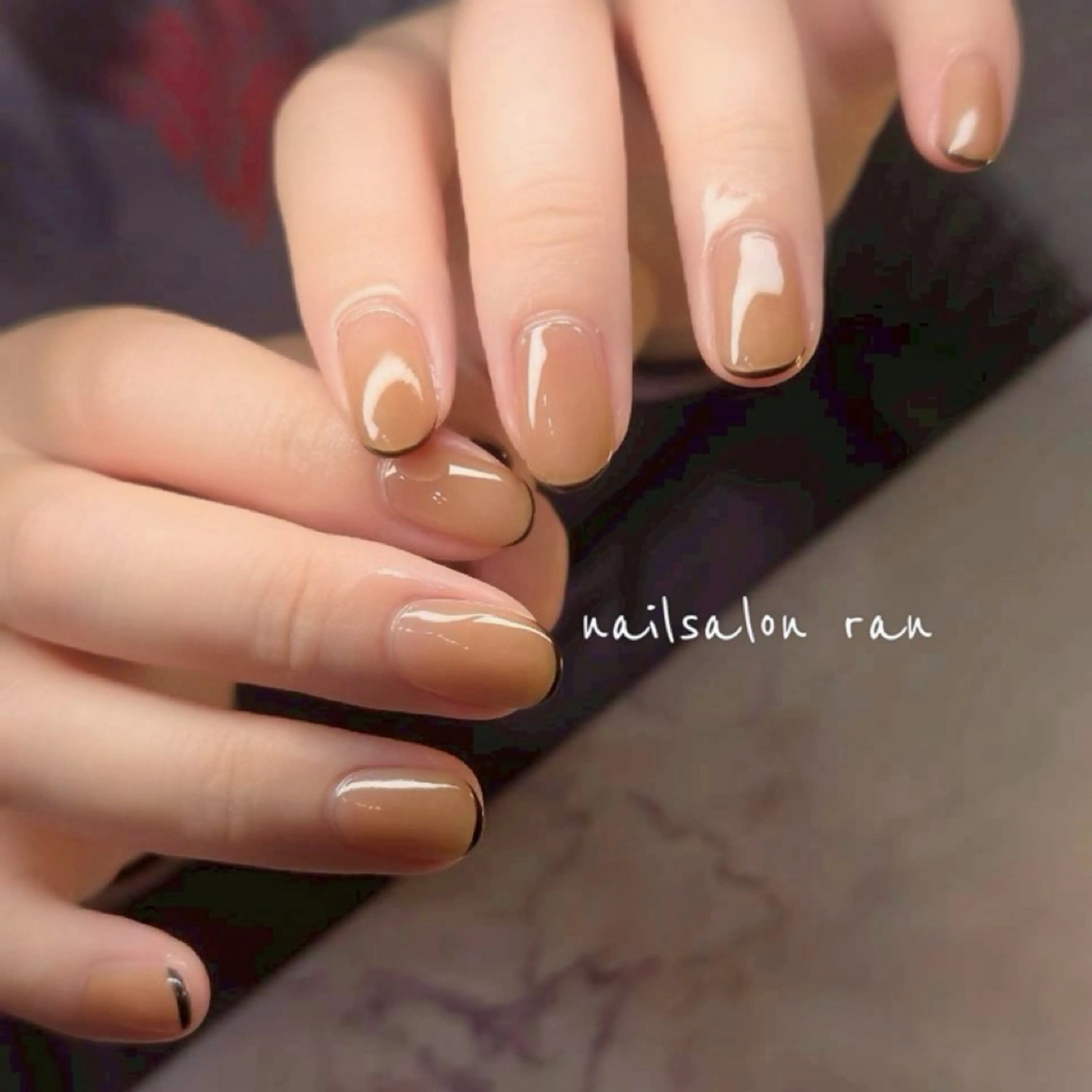 ネイル フレンチネイル nailsalon ranのネイルデザイン
