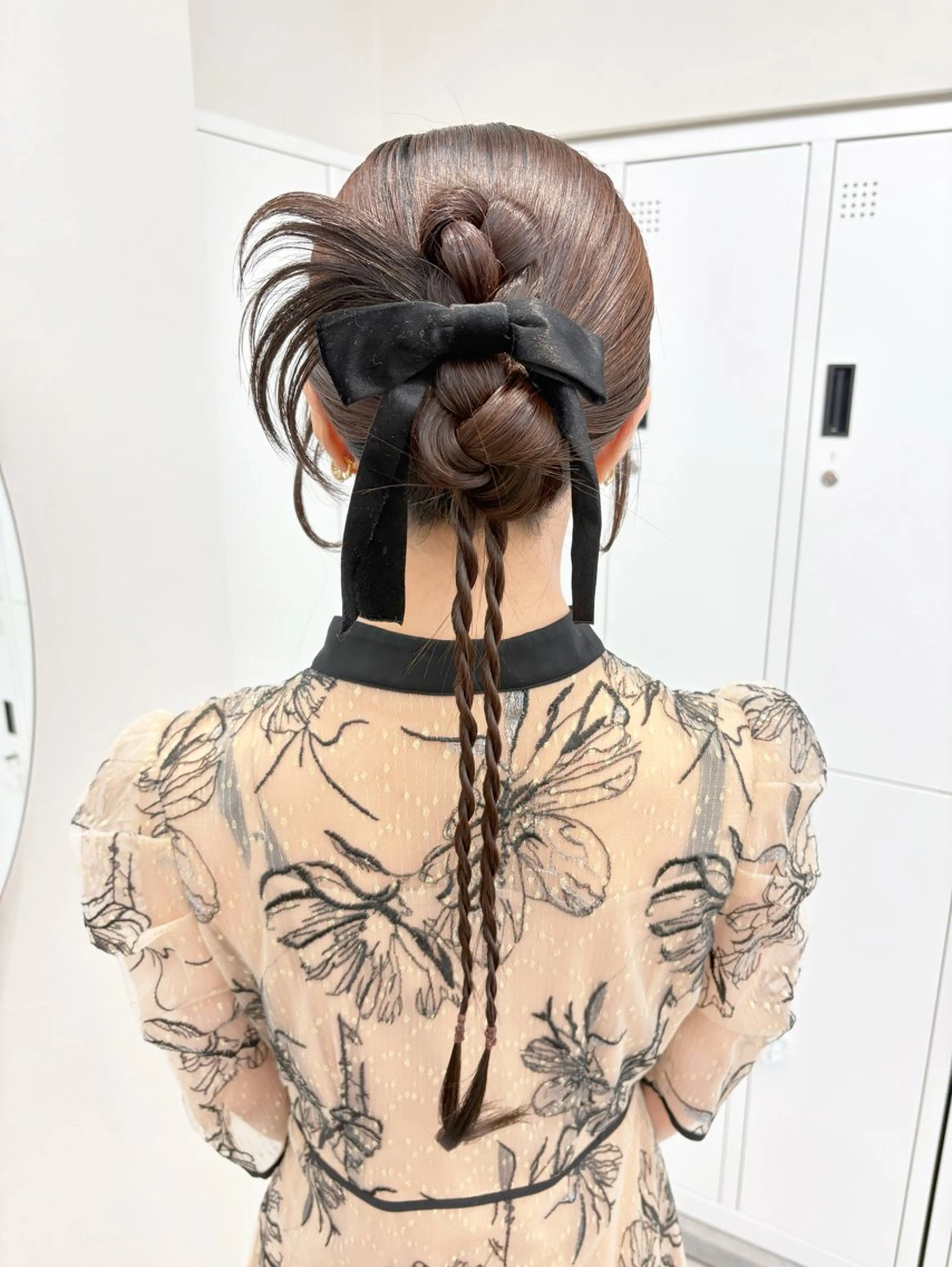 ロング ヘアアレンジ ヘアセット 馴染ませNo.1🧃 エクステ・アレンジのヘアスタイル